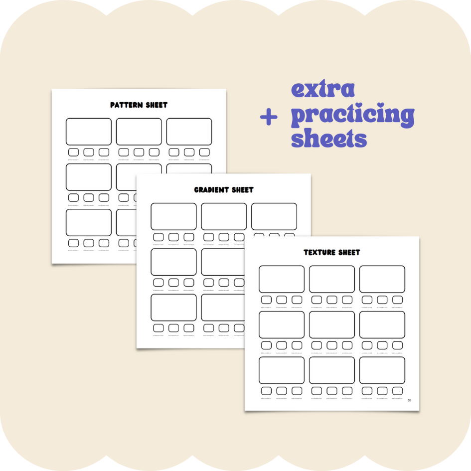 color & learn | 23 digital practicing pages