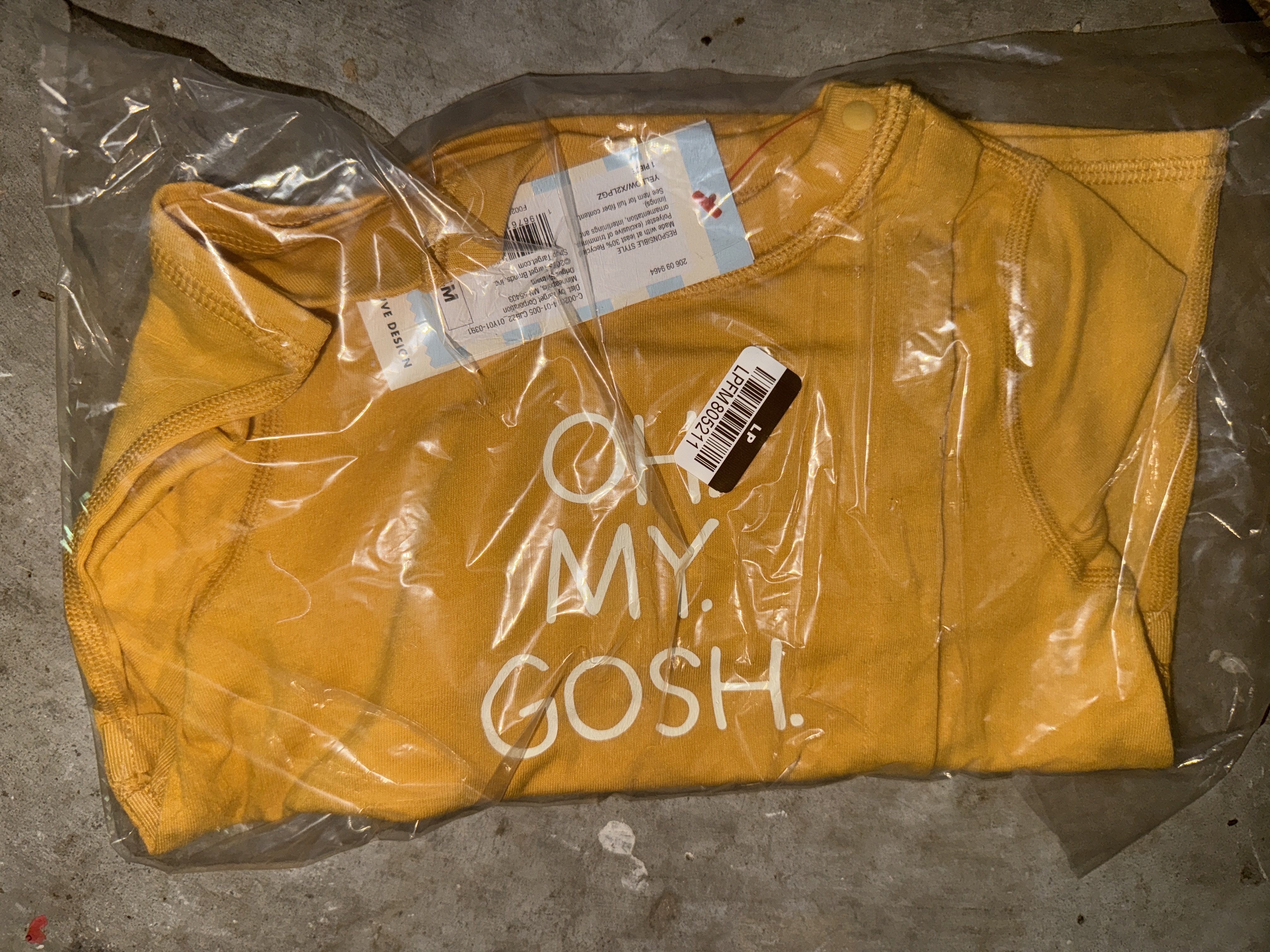 Yellow 'Oh My Gosh' T-Shirt