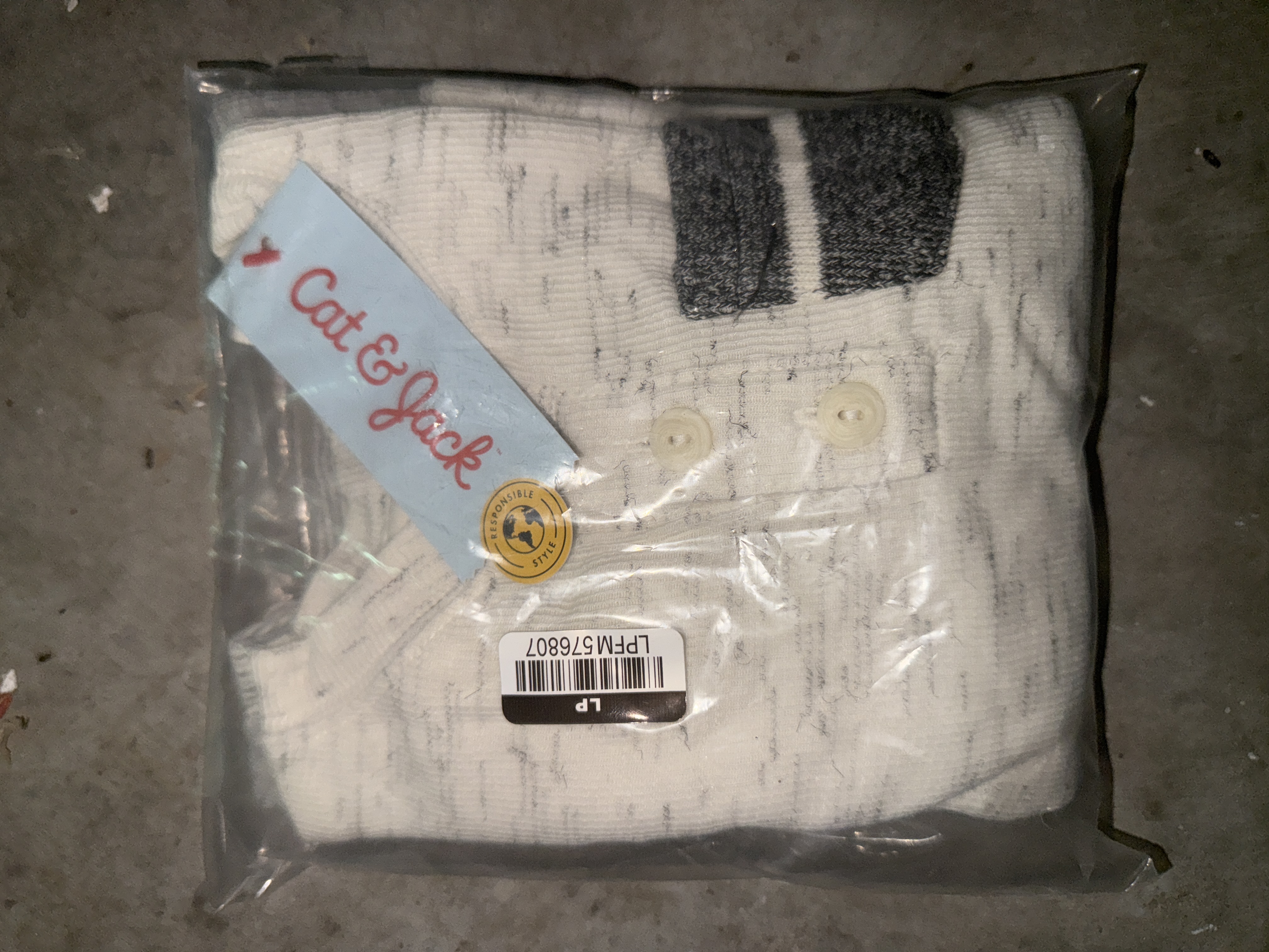 Cat & Jack White Knit Shirt