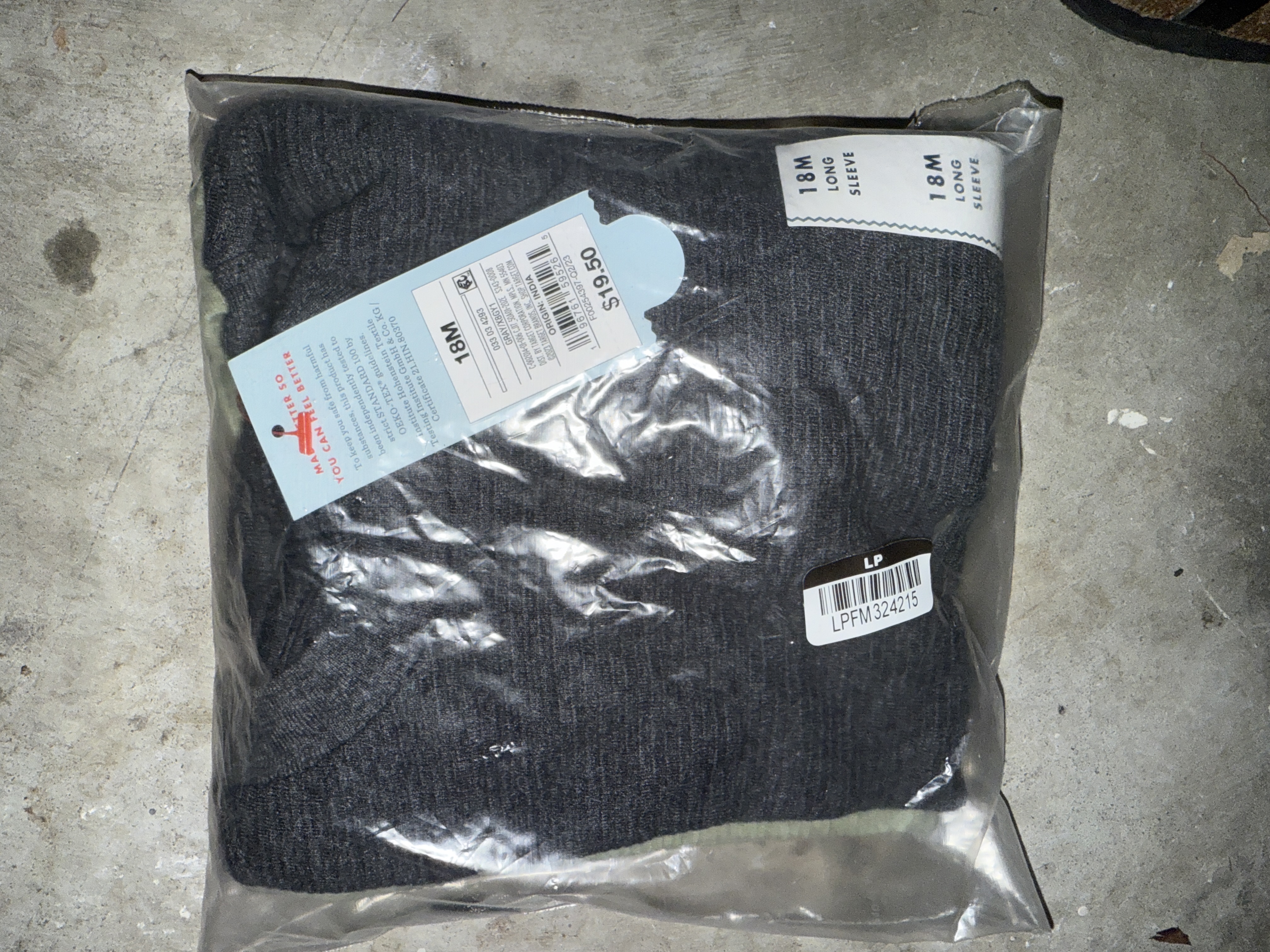 Cat & Jack Dark Gray Sweater (18M)