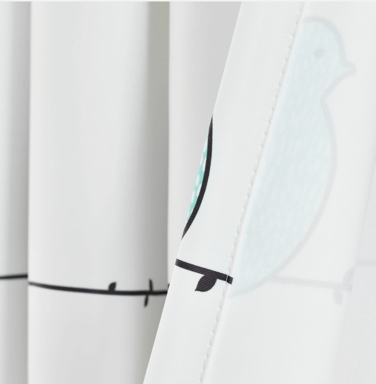 Lush Decor Rowley Birds Light Filtering Window Curtain Panels, Pair, 52 W x 84