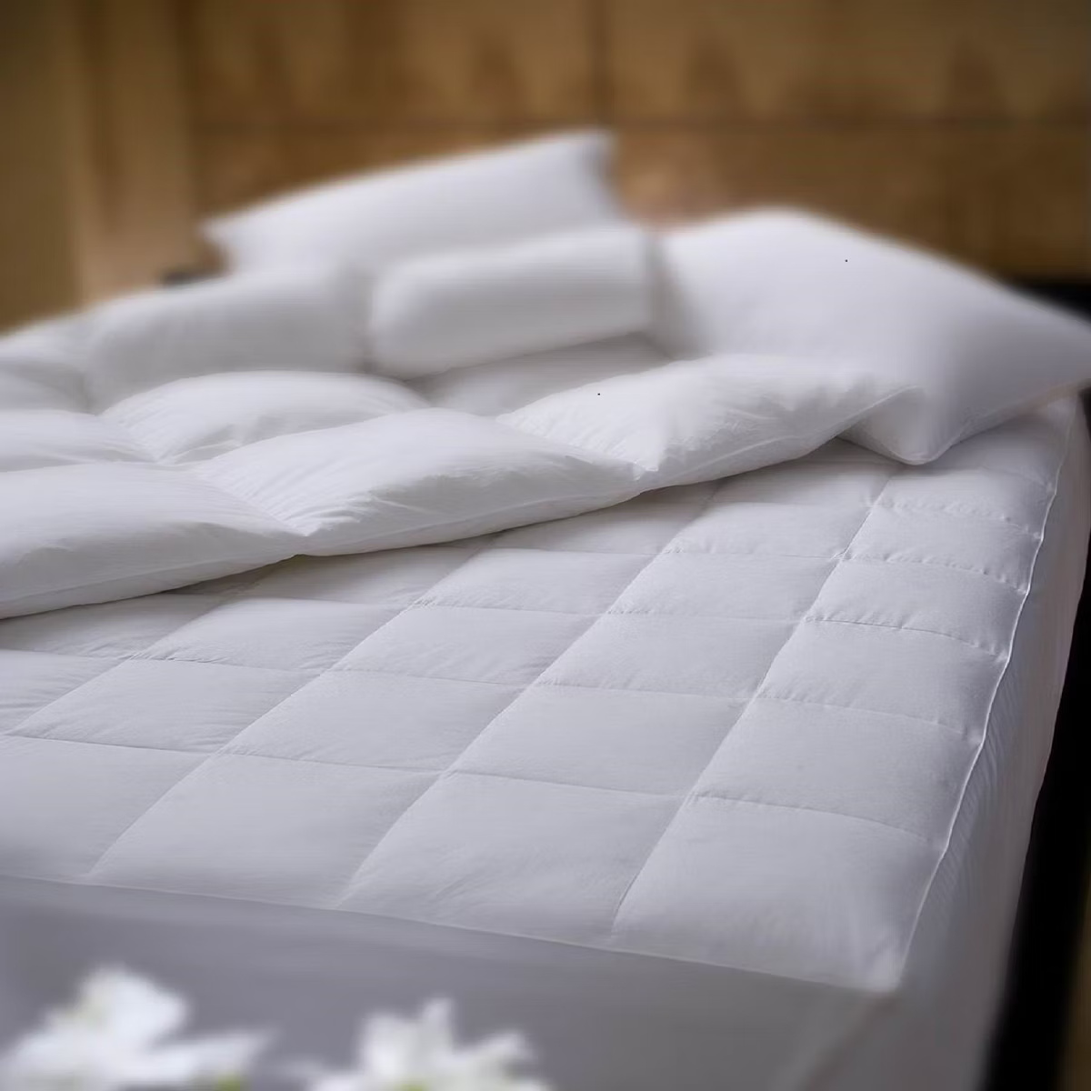Down Alternative Quilted Mattress Pad - 100% Cotton