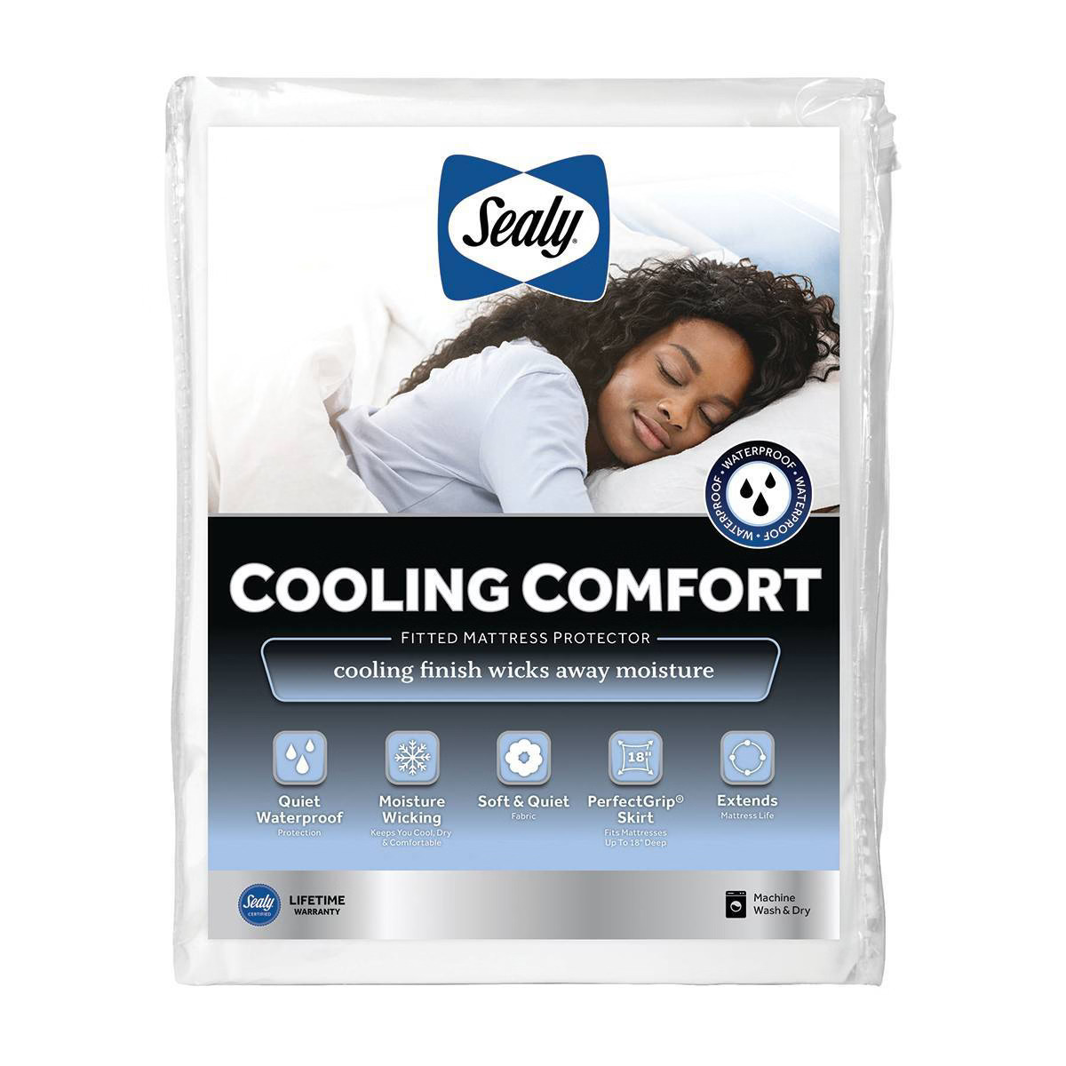 Sealy Cooling Comfort Fitted Mattress Protector