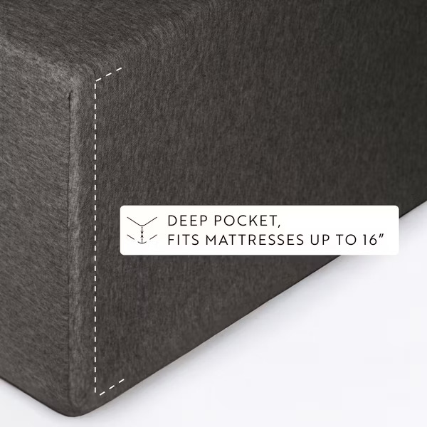 room essentials 100% Cotton Jersey Sheets Set - Soft, Breathable, Deep Pockets, Easy Care - 3 Pieces