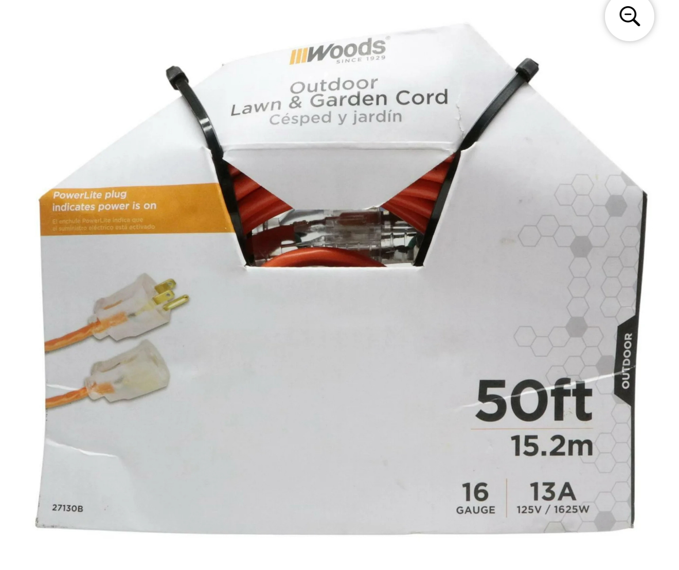 Woods Outdoor Extension Cord, 50ft