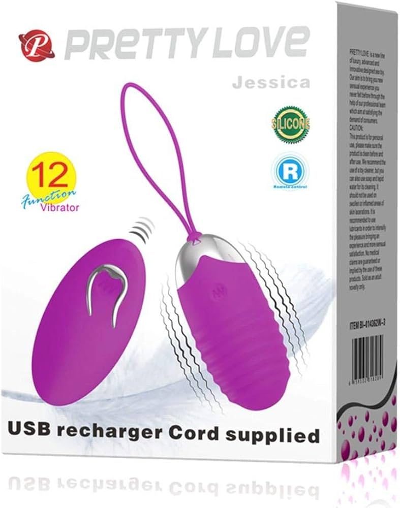 Vibrating Egg Jessica USB Purple