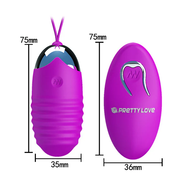 Vibrating Egg Jessica USB Purple