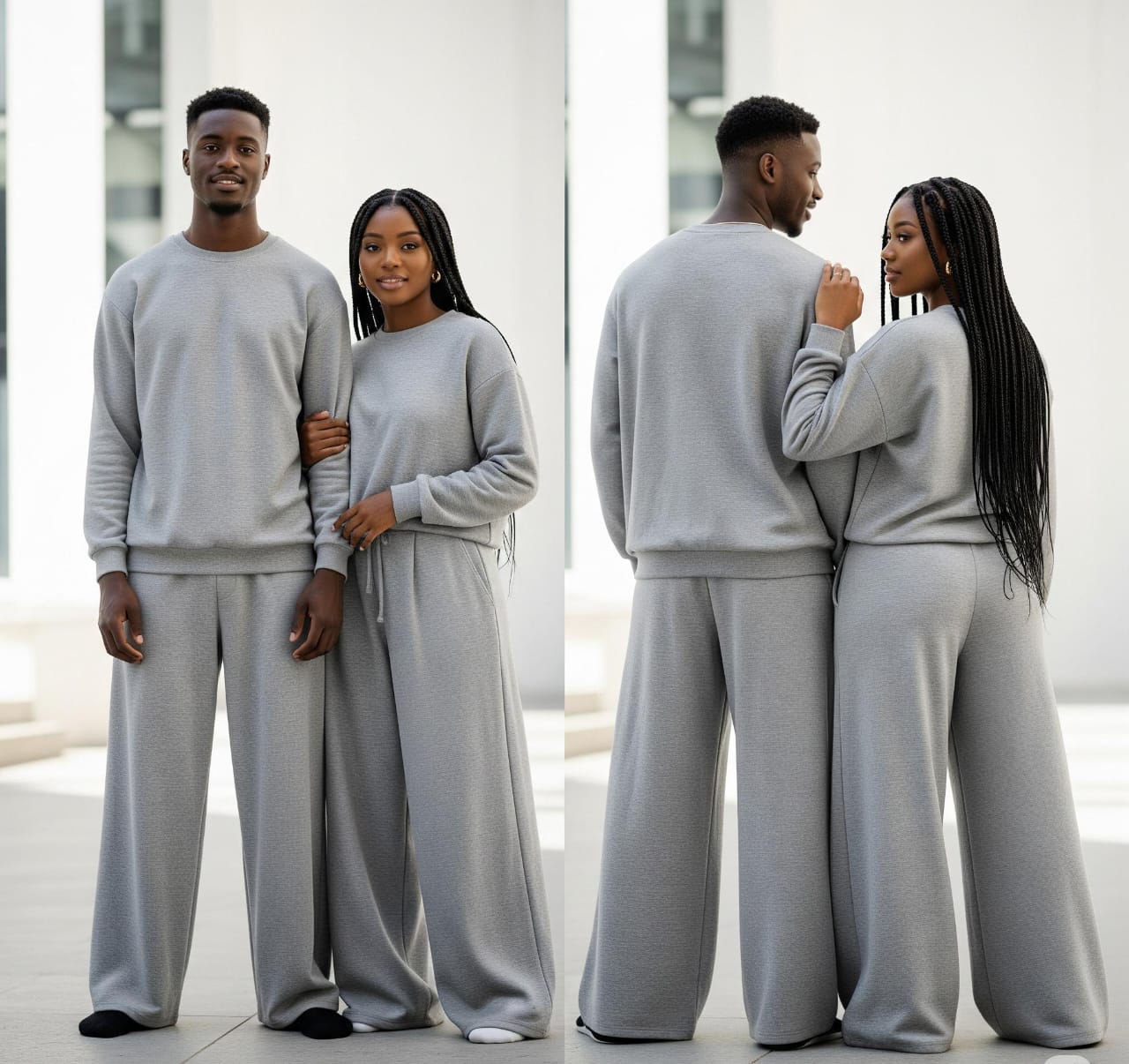 Single Unisex Grey Lounge Set