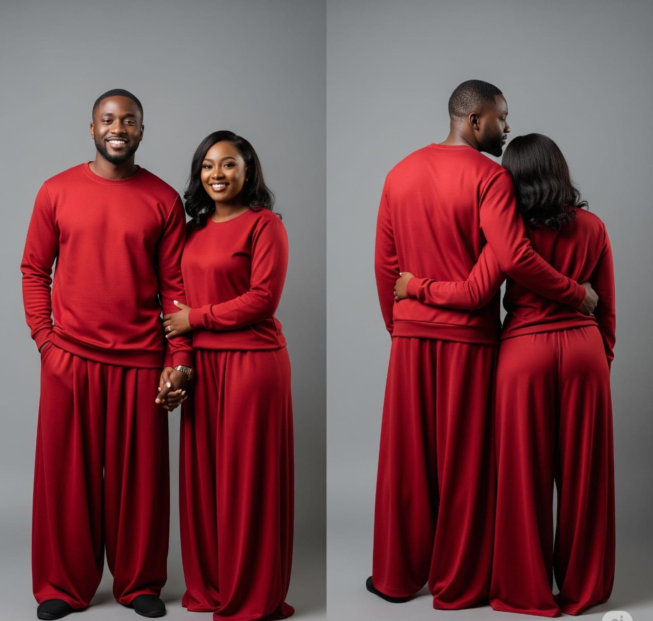Single's Matching Red Loungewear Set