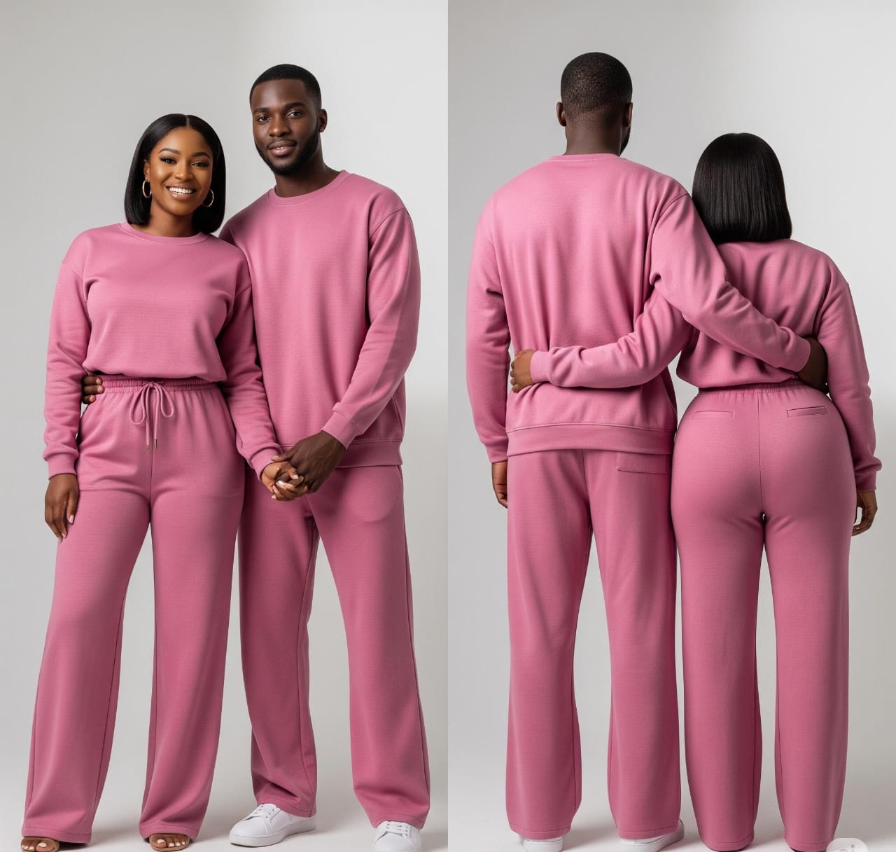 Couples Matching Pink Lounge Sets