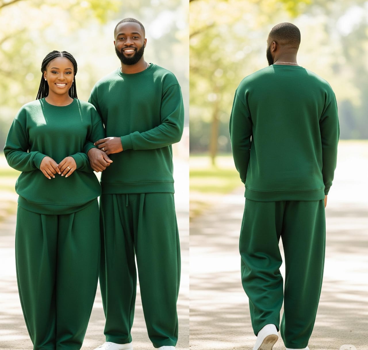 Single Matching Green Lounge Set