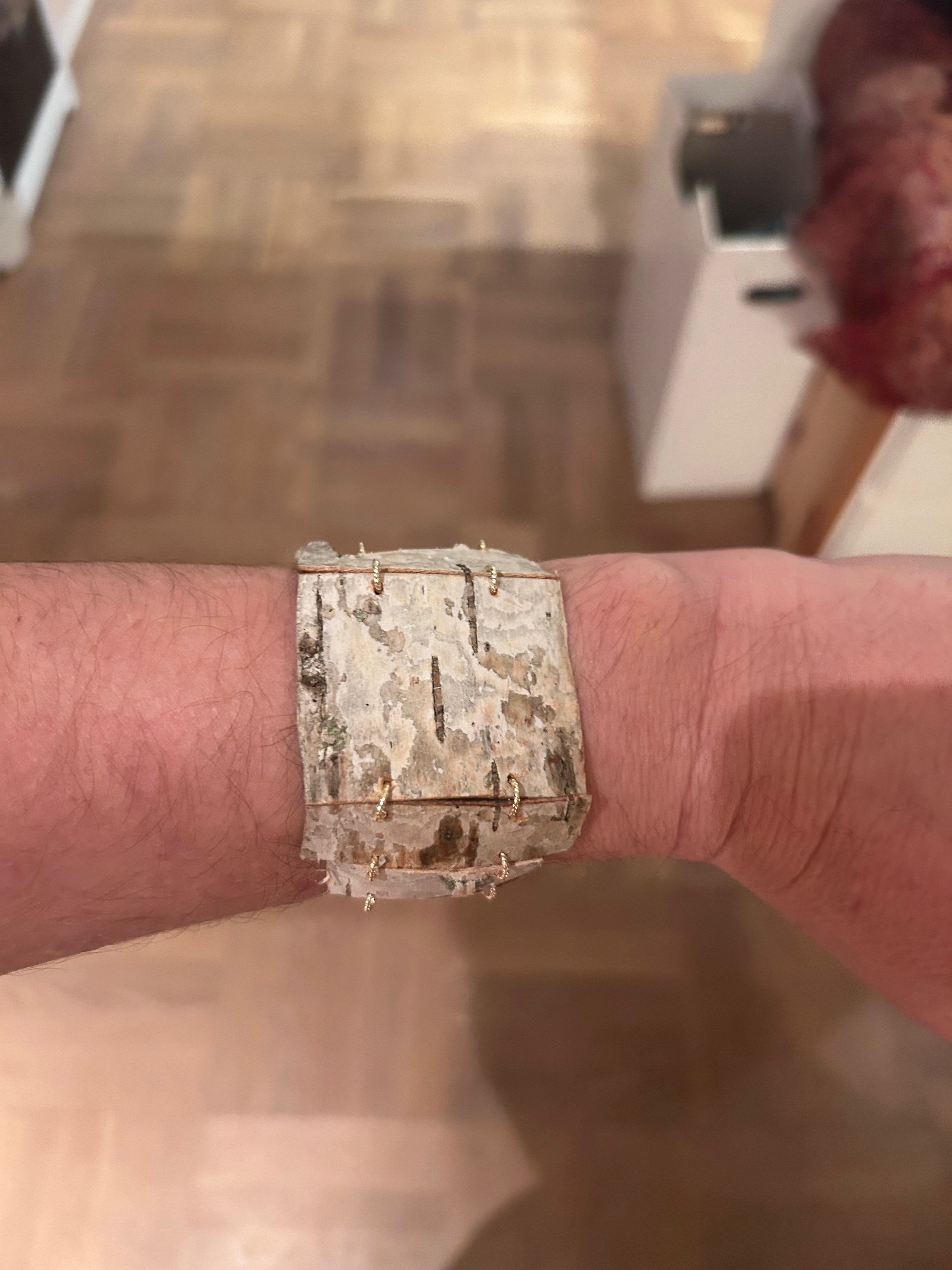 Handmade bark Bracelet