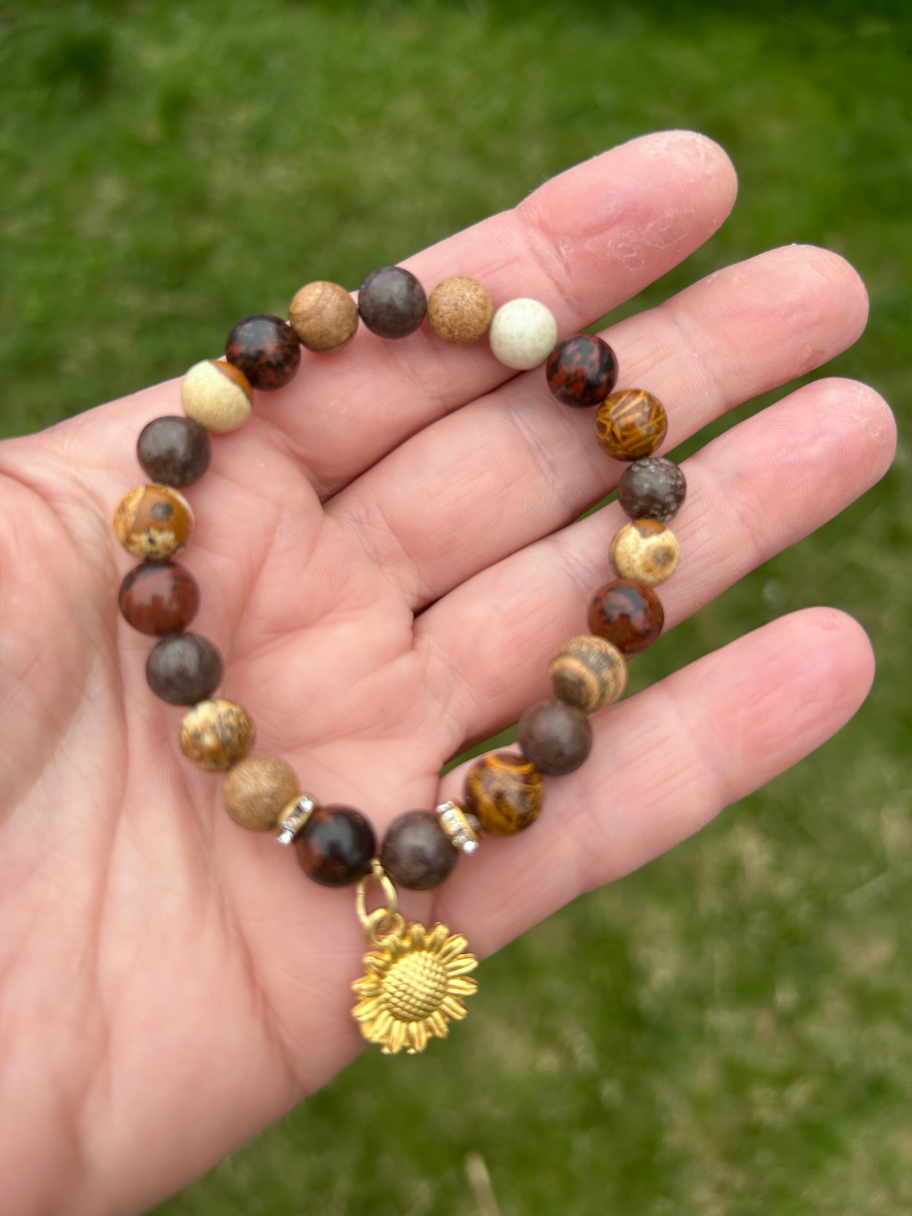 Handmade Stone Bead Bracelet