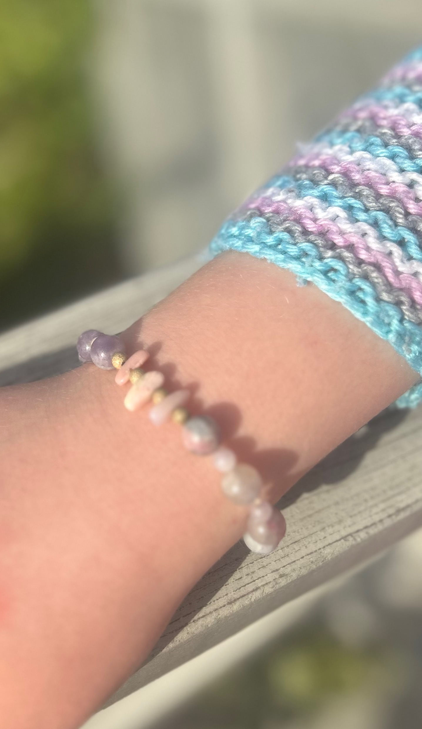 Opal and ametist bracelet