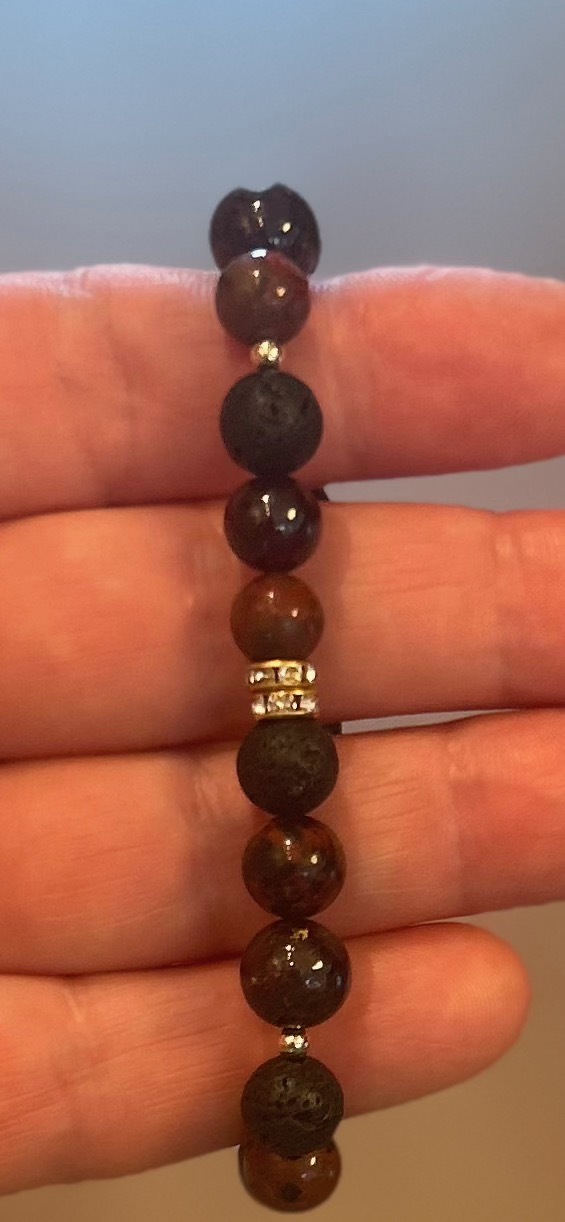 Lava Stone Bead Bracelet