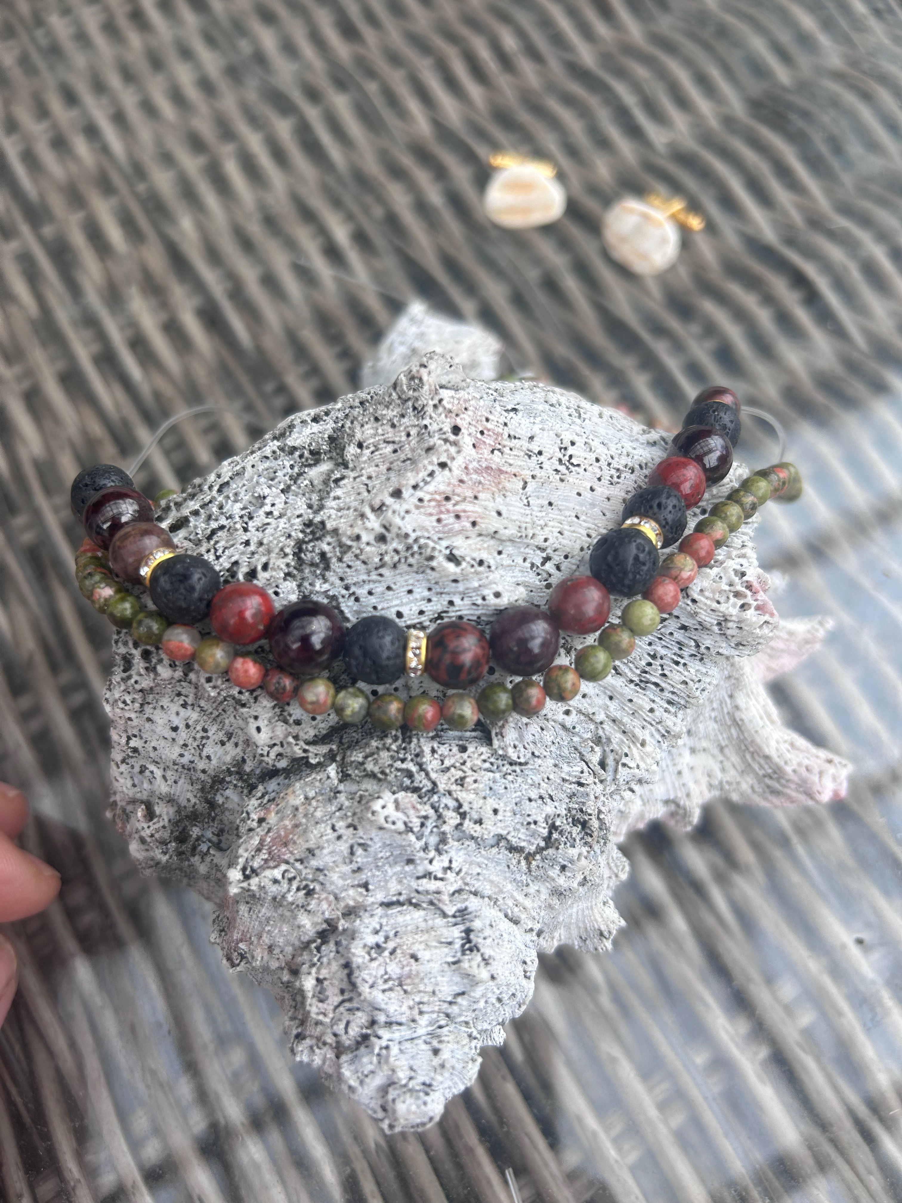 Handcrafted Beaded Bracelet set