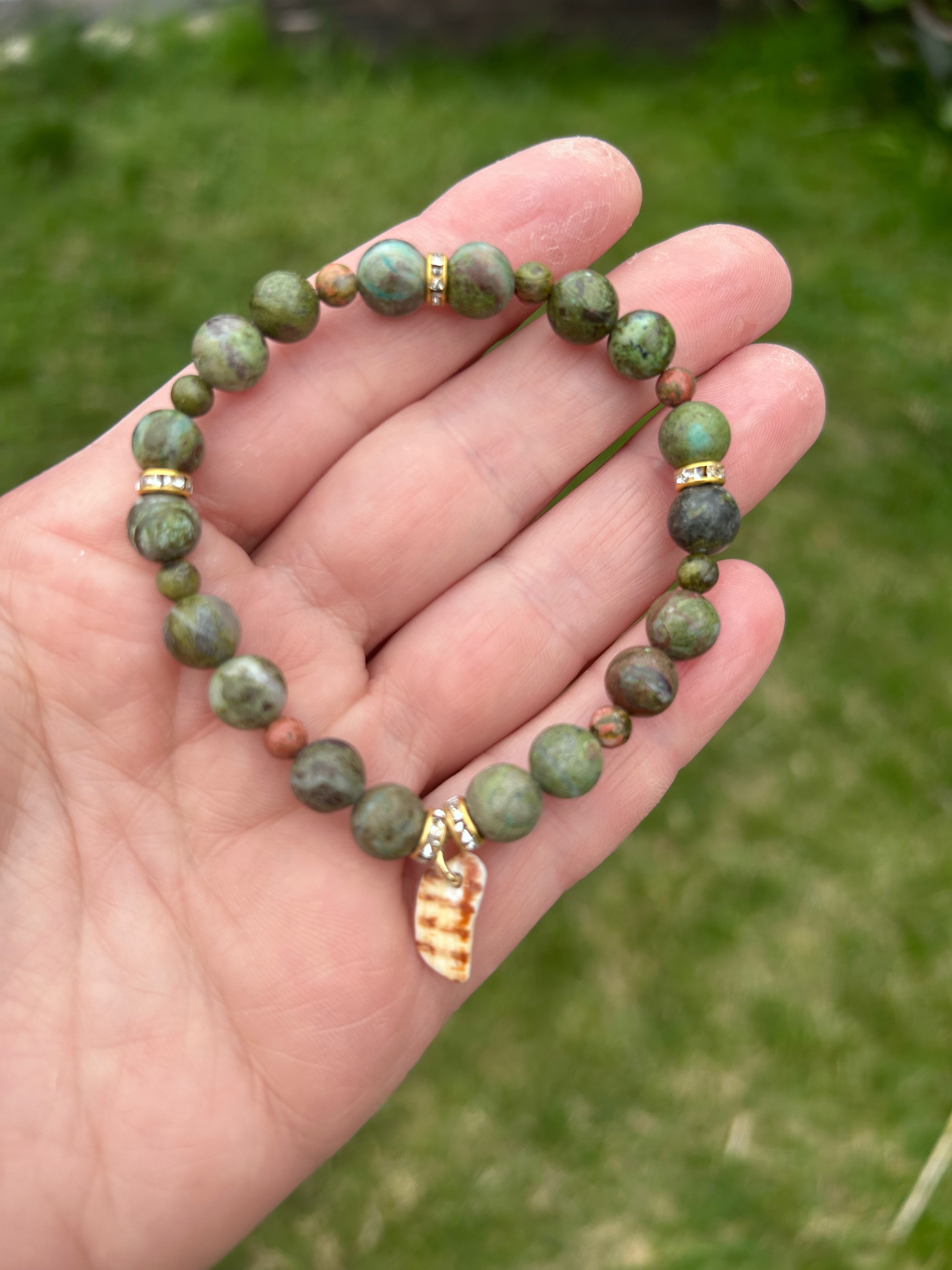 Green Beaded Bracelet