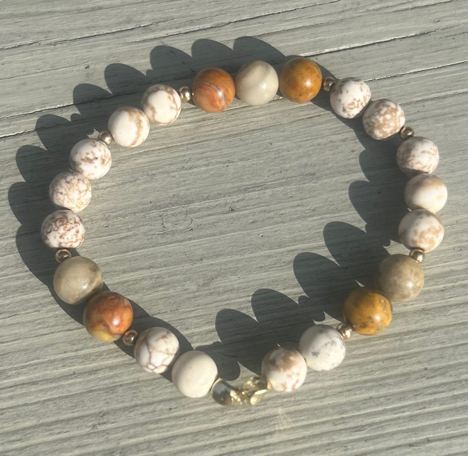Beaded Stone Bracelet