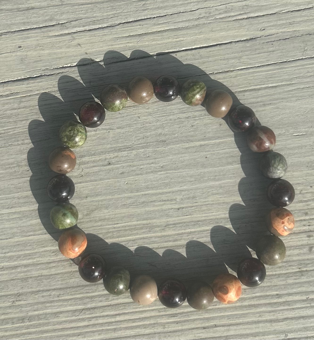 Natural Stone Beaded Bracelet
