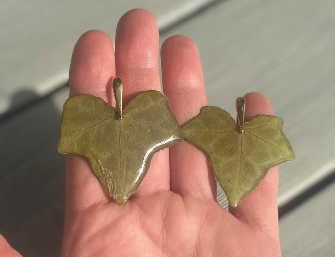 Real Leaf pendants