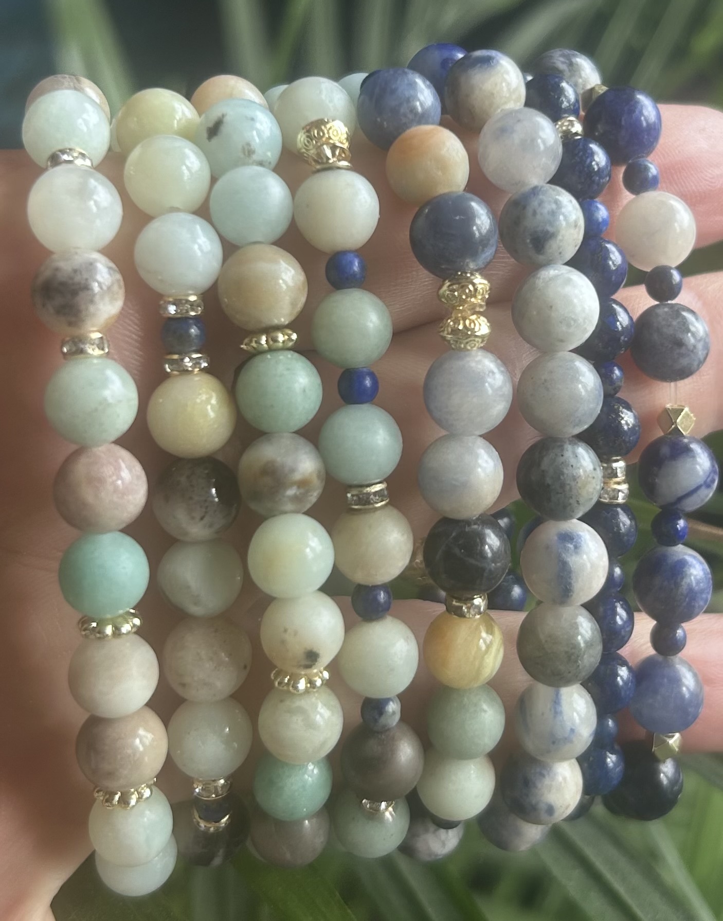Spring Collection gemstone Beaded Bracelets