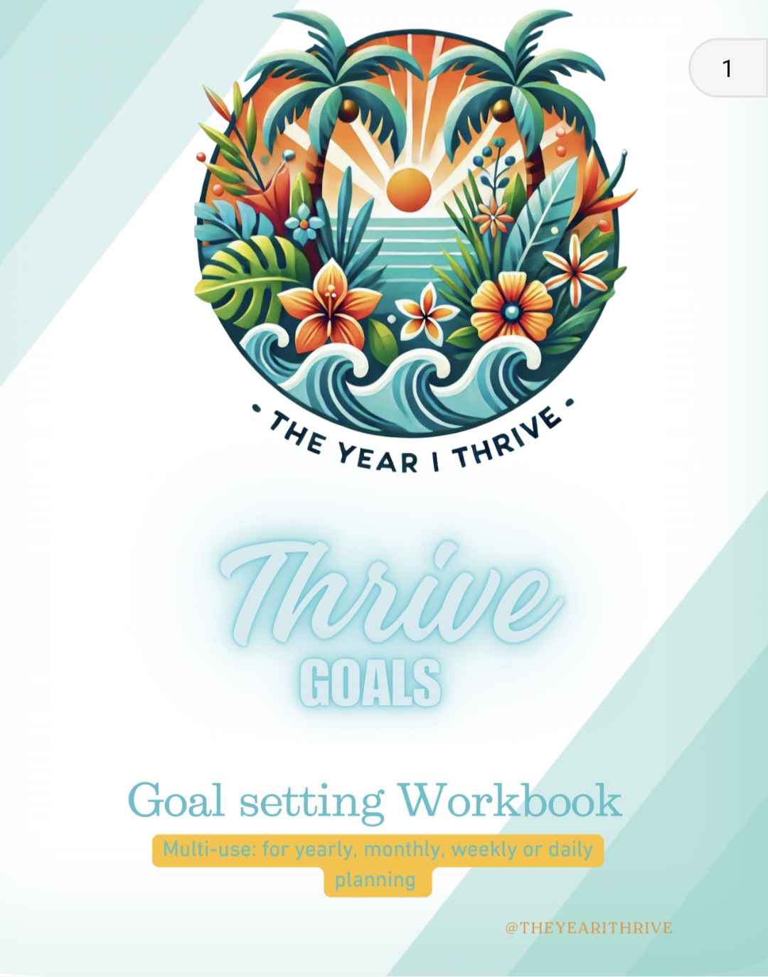 The Year I Thrive - Thrive Goals Planner Workbook