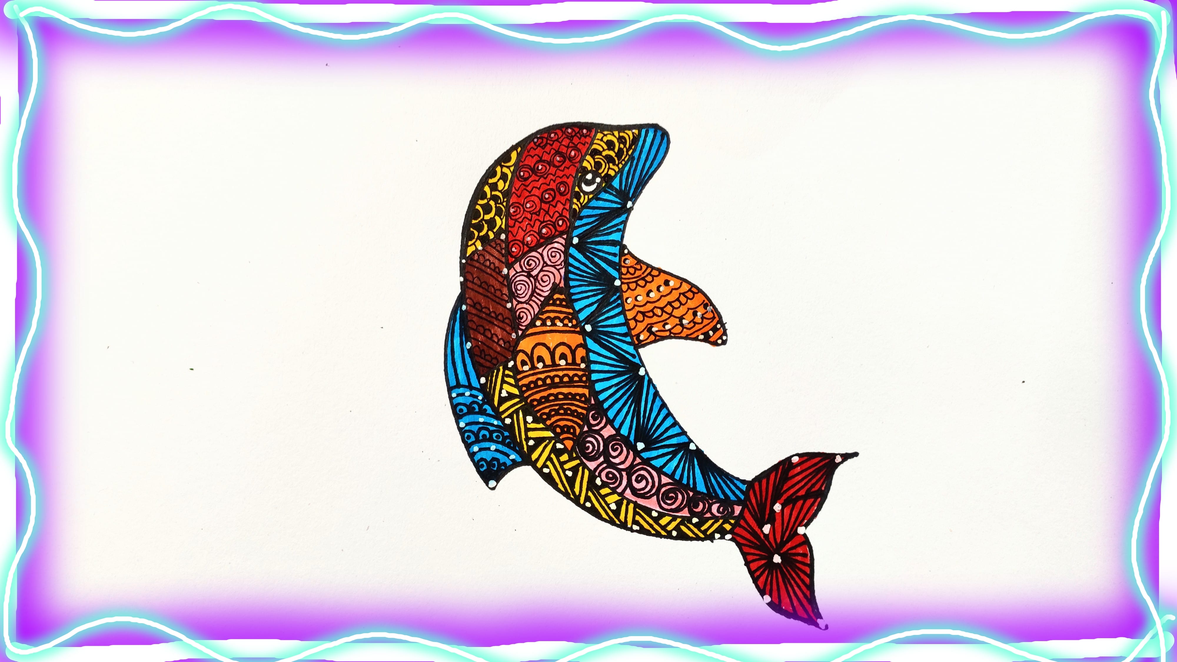 Handmade A Colorful Dolphin