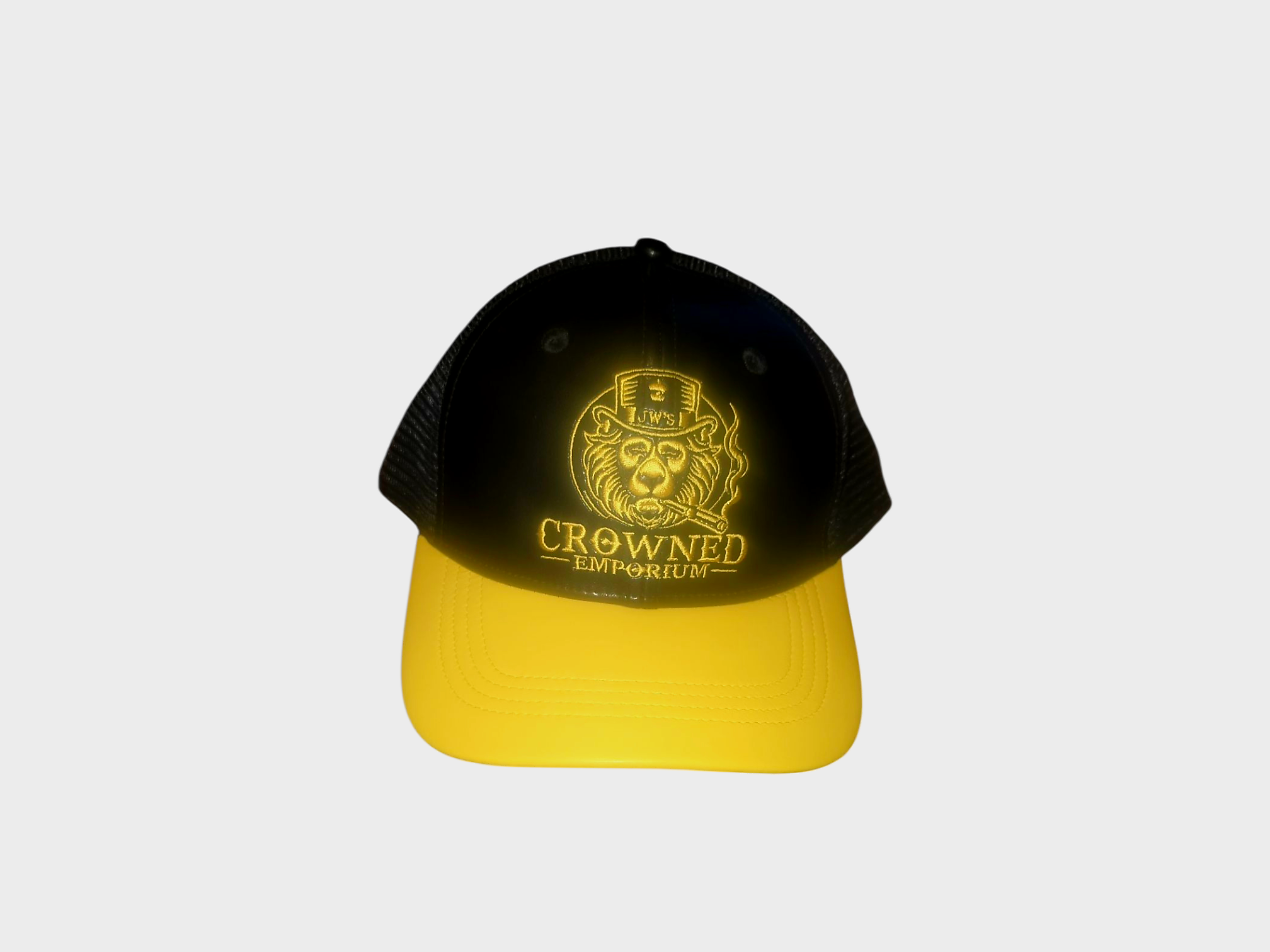 JW's Crowned Emporium Leather Cap