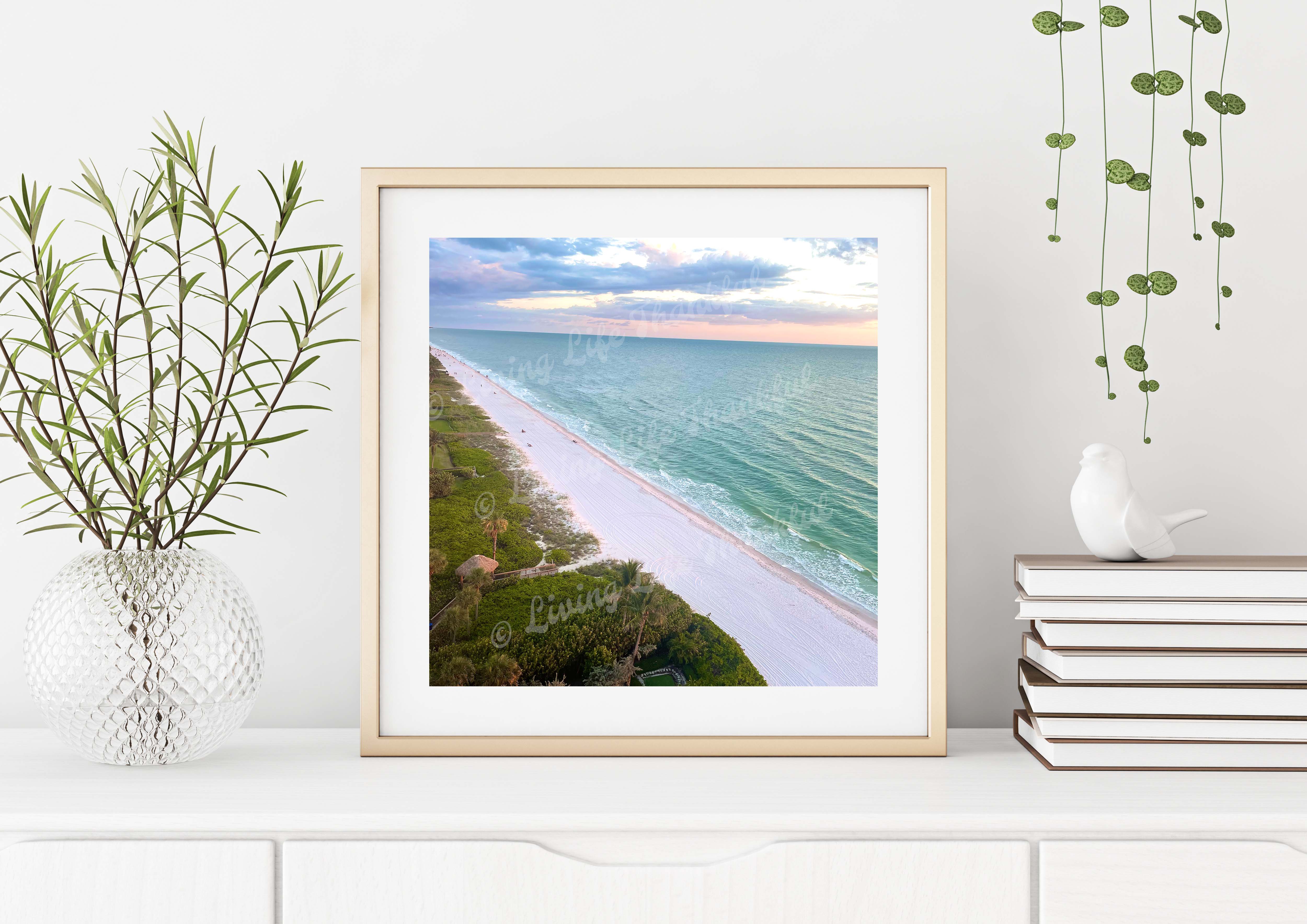Pink and Aqua Ocean Downloadable Photography 