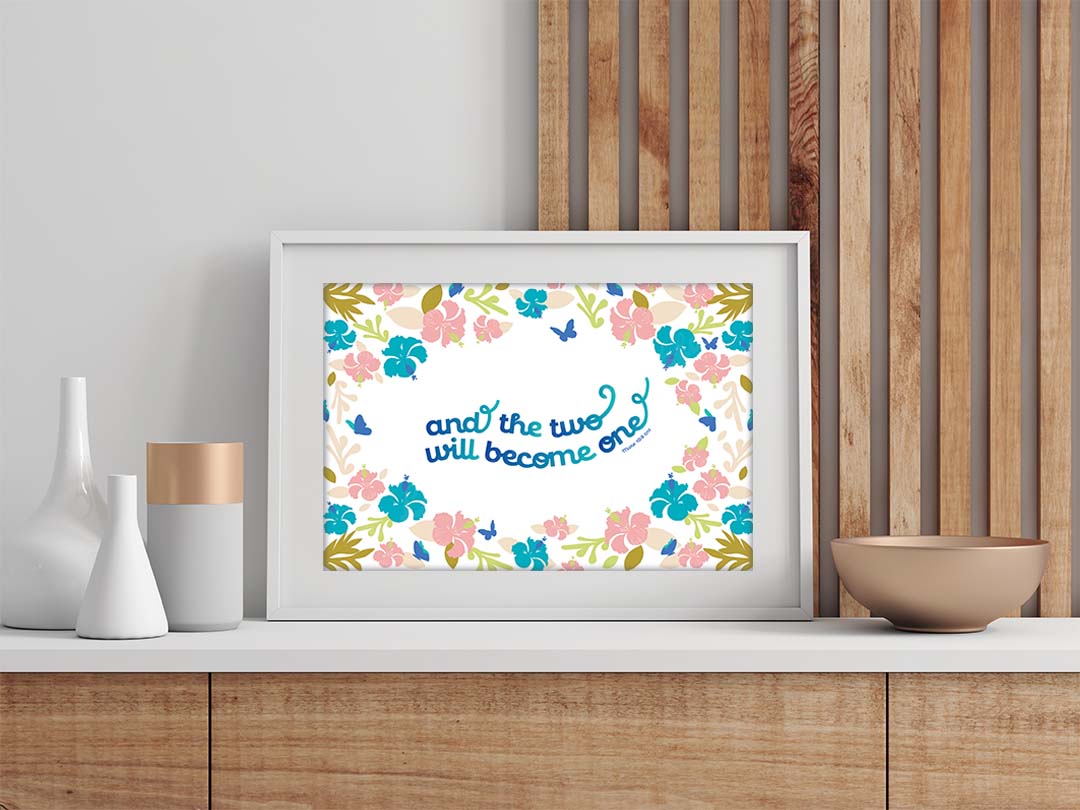 The Two Shall Become One Downloadable Print