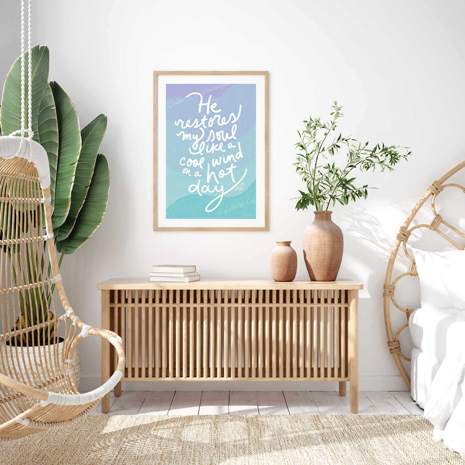 Pastel Cool Wind Hot Day Downloadable Print