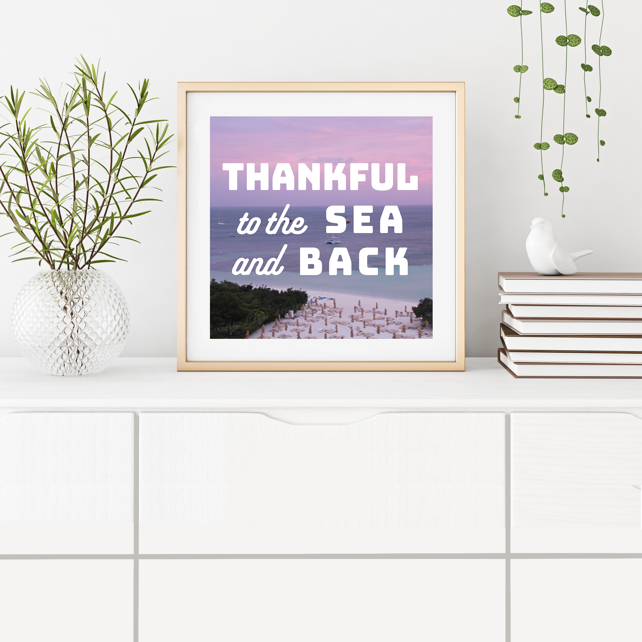 Thankful to the Sea and Back Downloadable Print