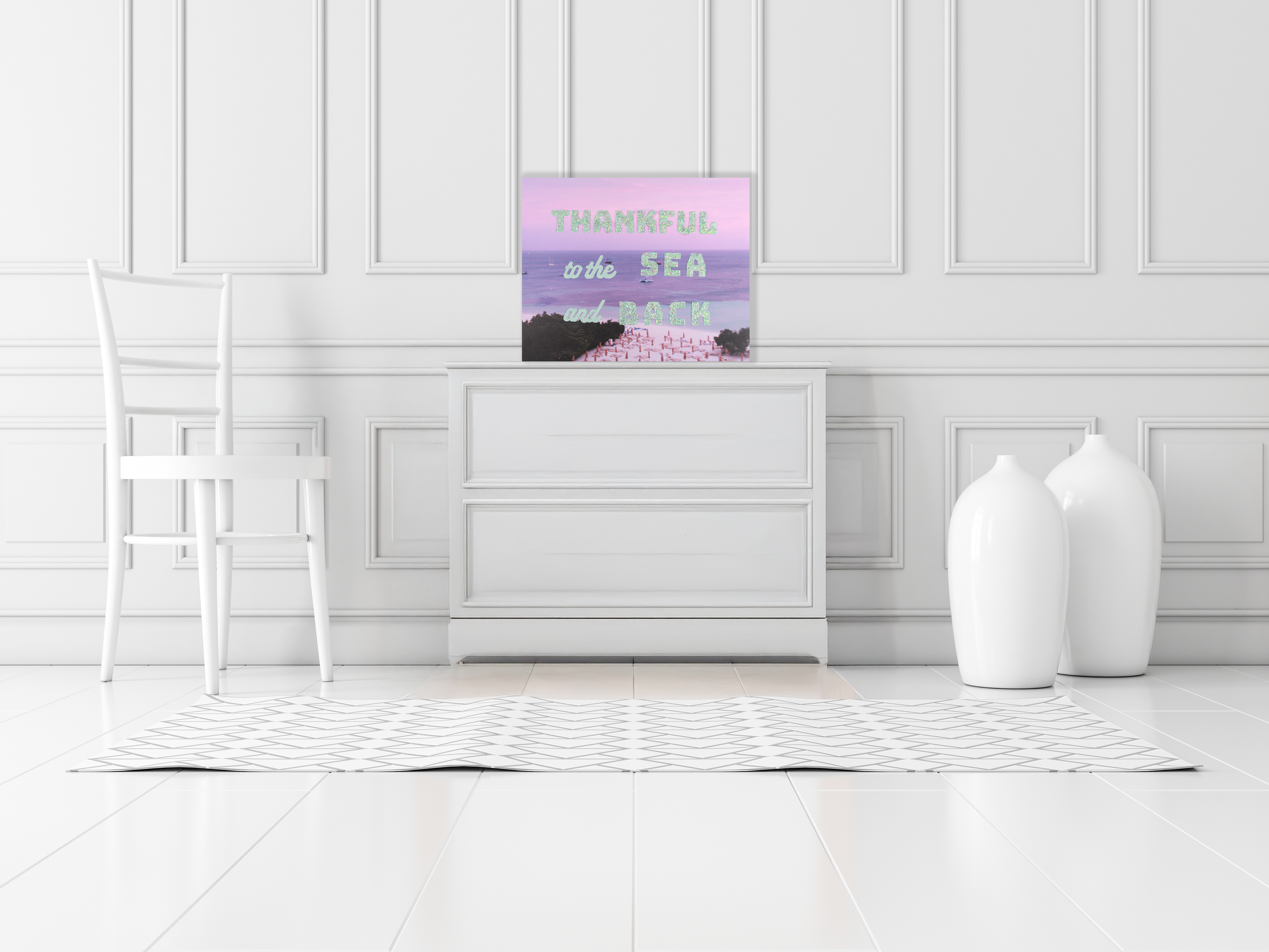 Thankful to the Sea And Back 20x16 Canvas