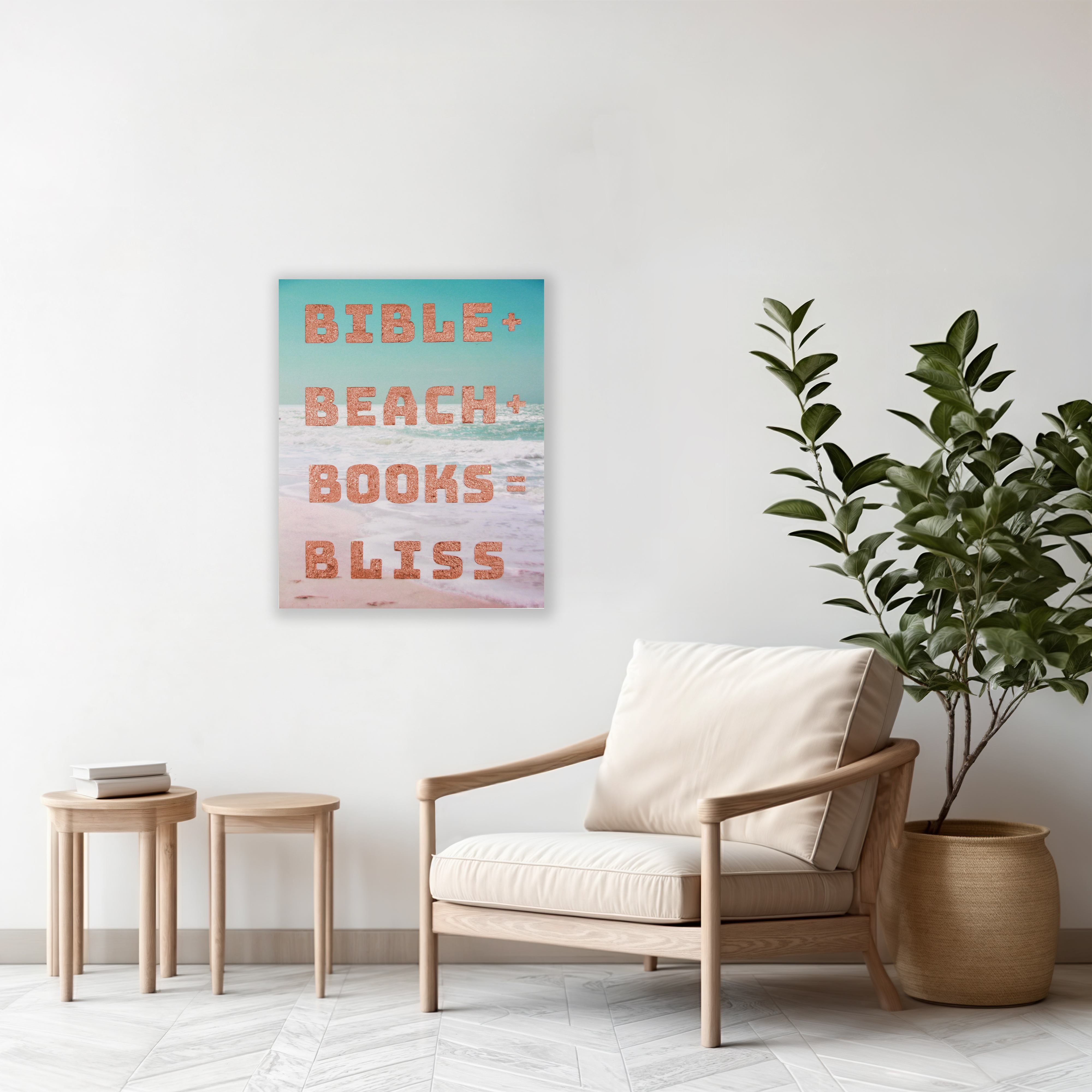 Bible+Beach+Books+Bliss 16x20 Canvas 