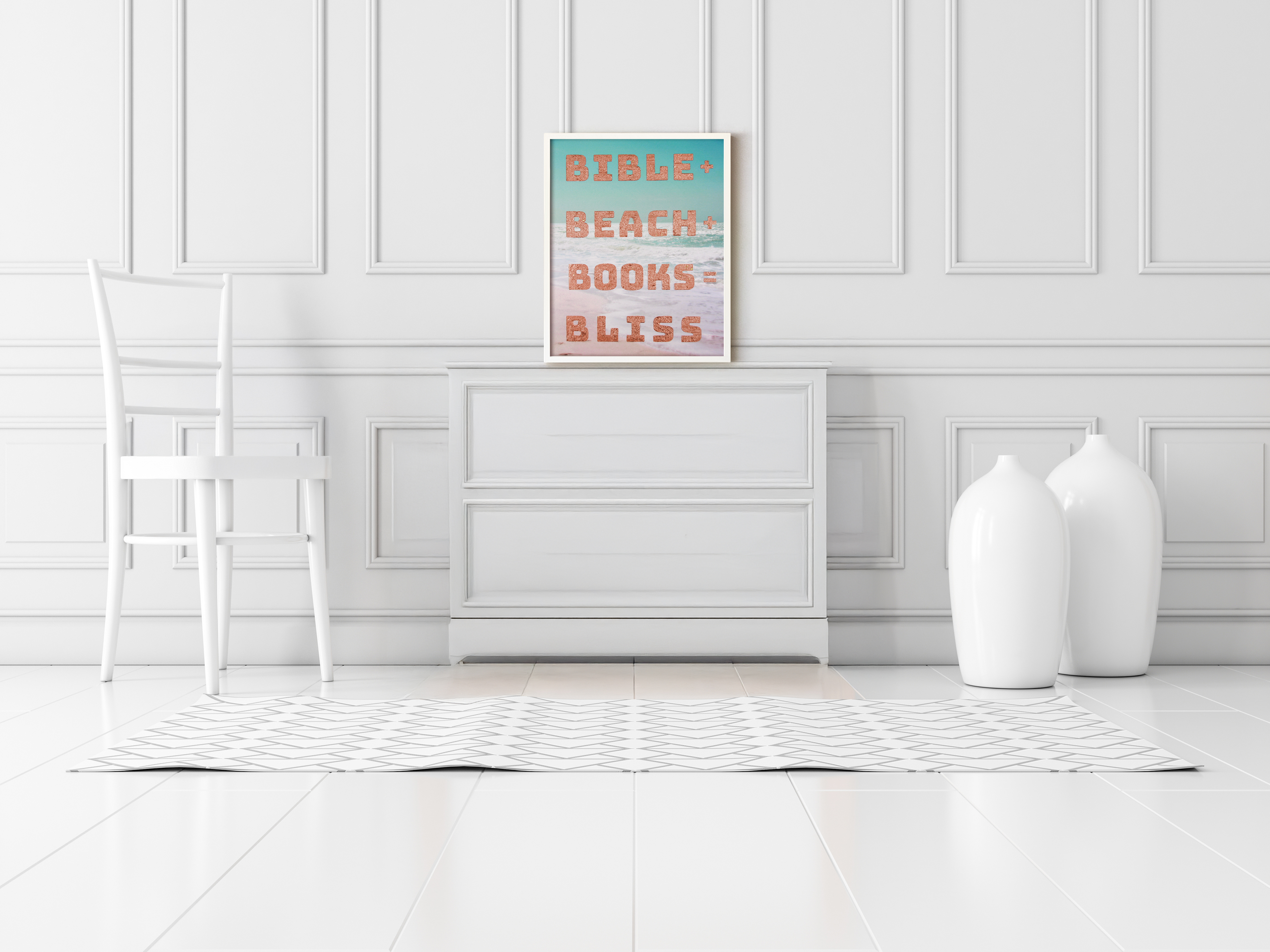 Bible+Beach+Books+Bliss 16x20 Canvas 