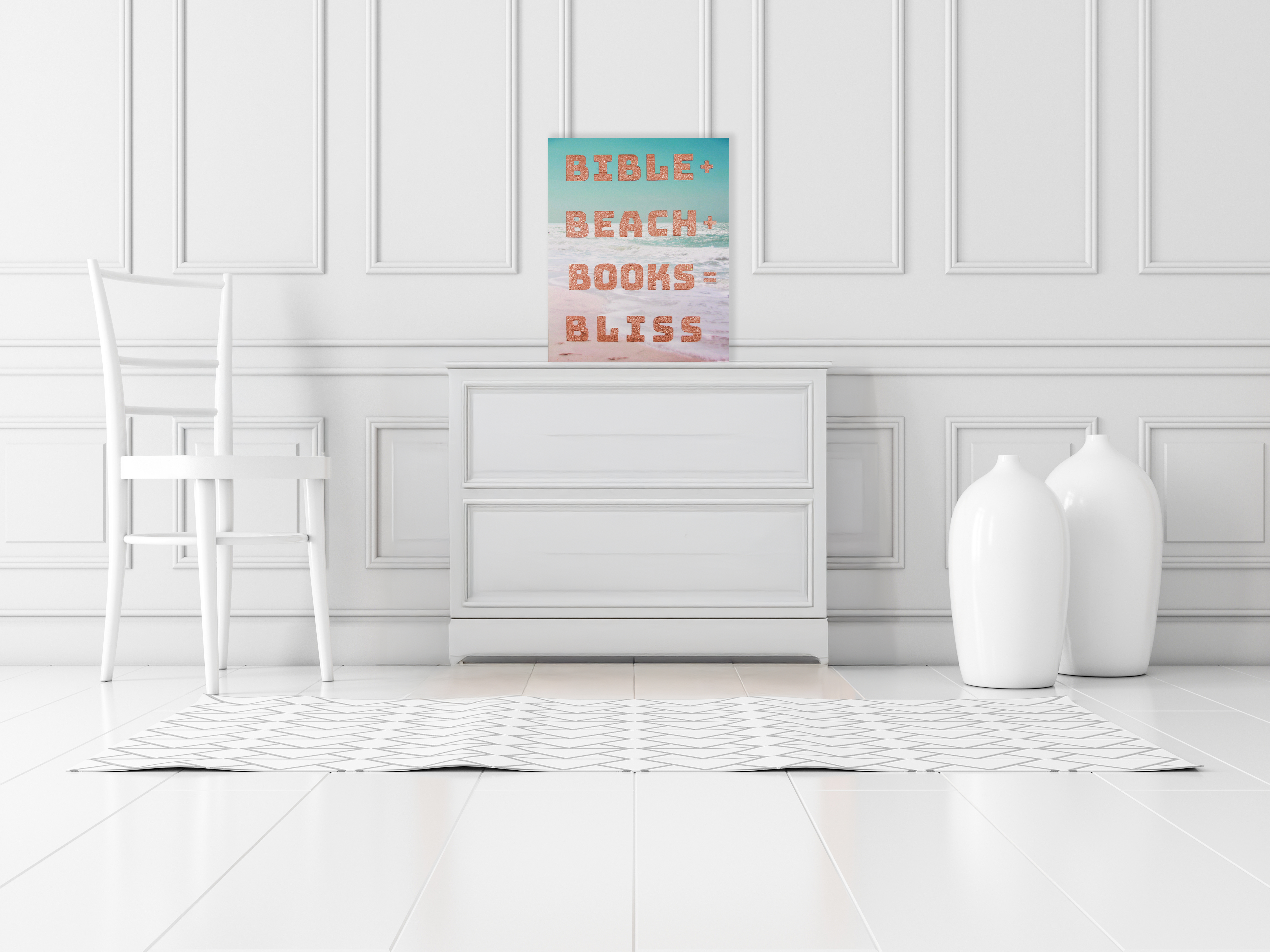 Bible+Beach+Books+Bliss 16x20 Canvas 