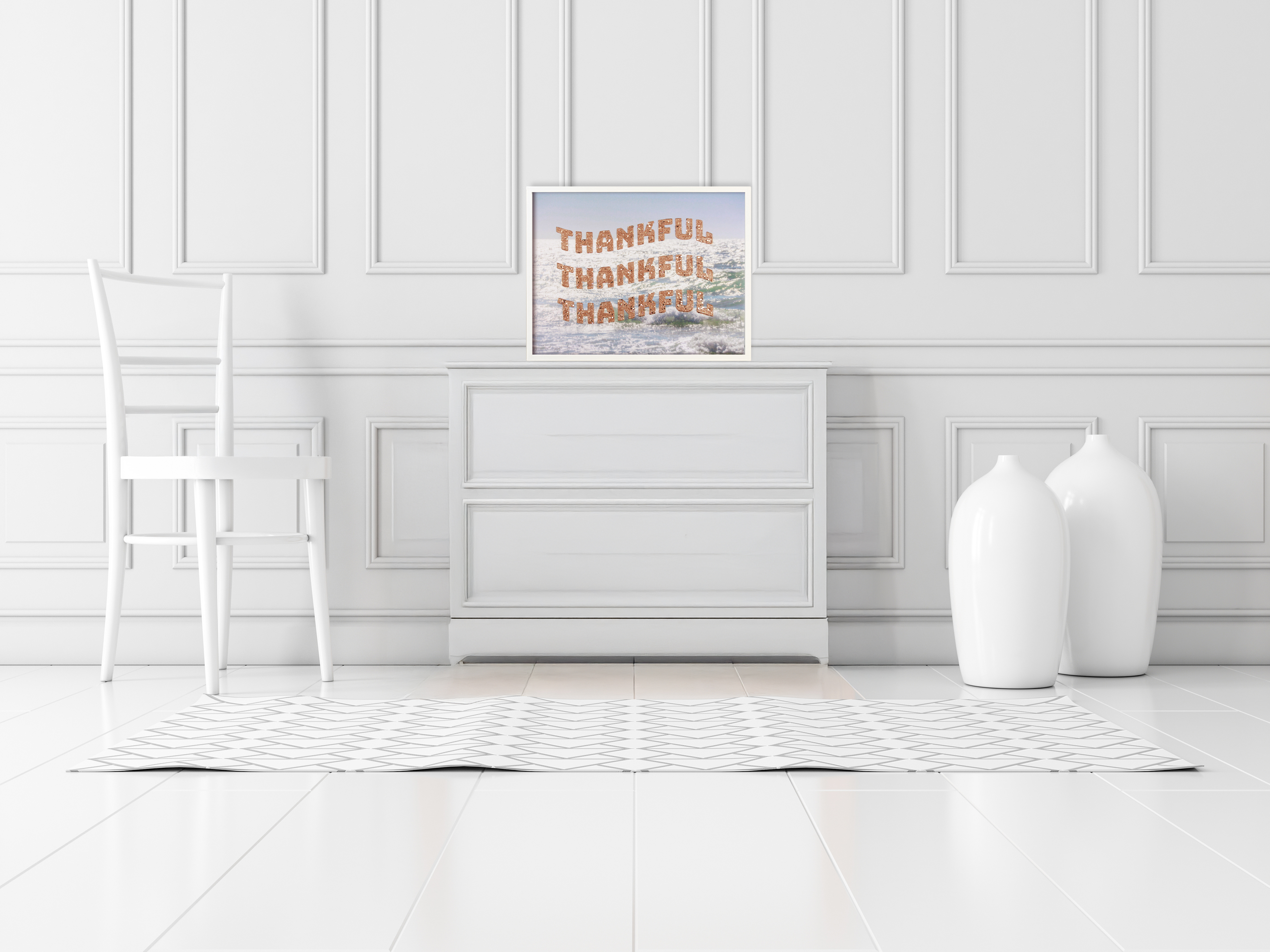 Thankful Thankful Thankful 20x16 Canvas