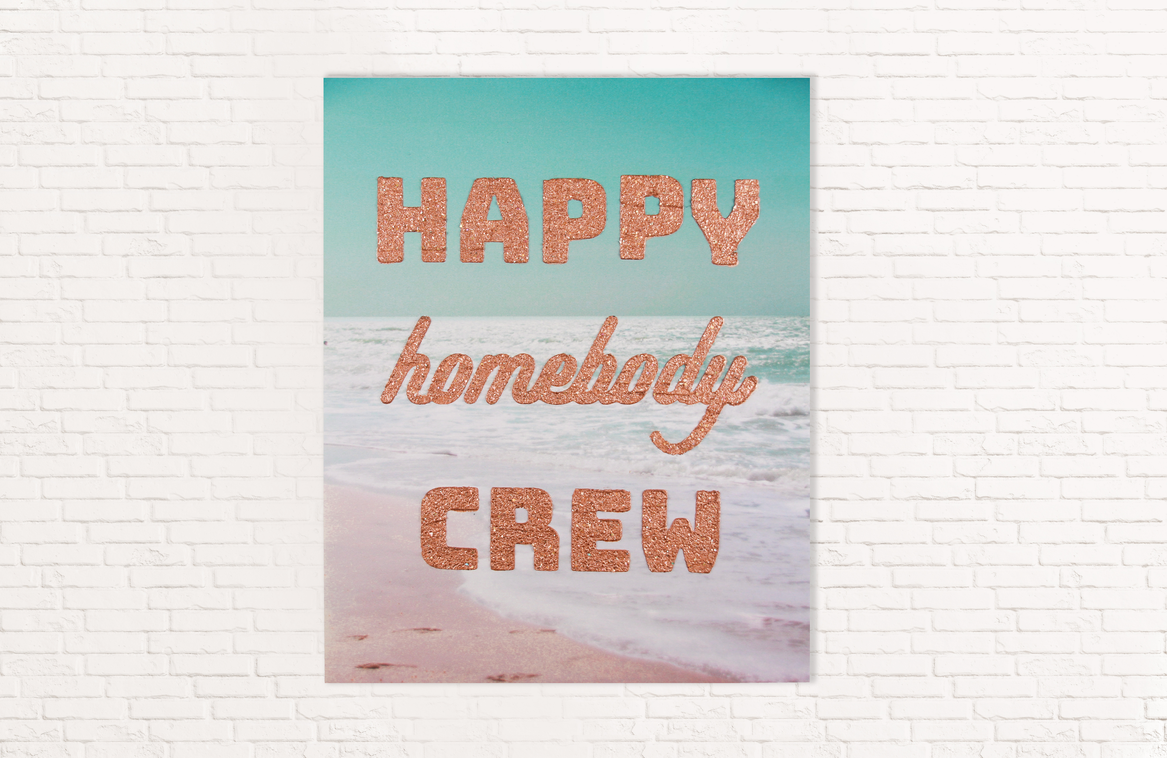 Happy Homebody Crew 16x20 Canvas