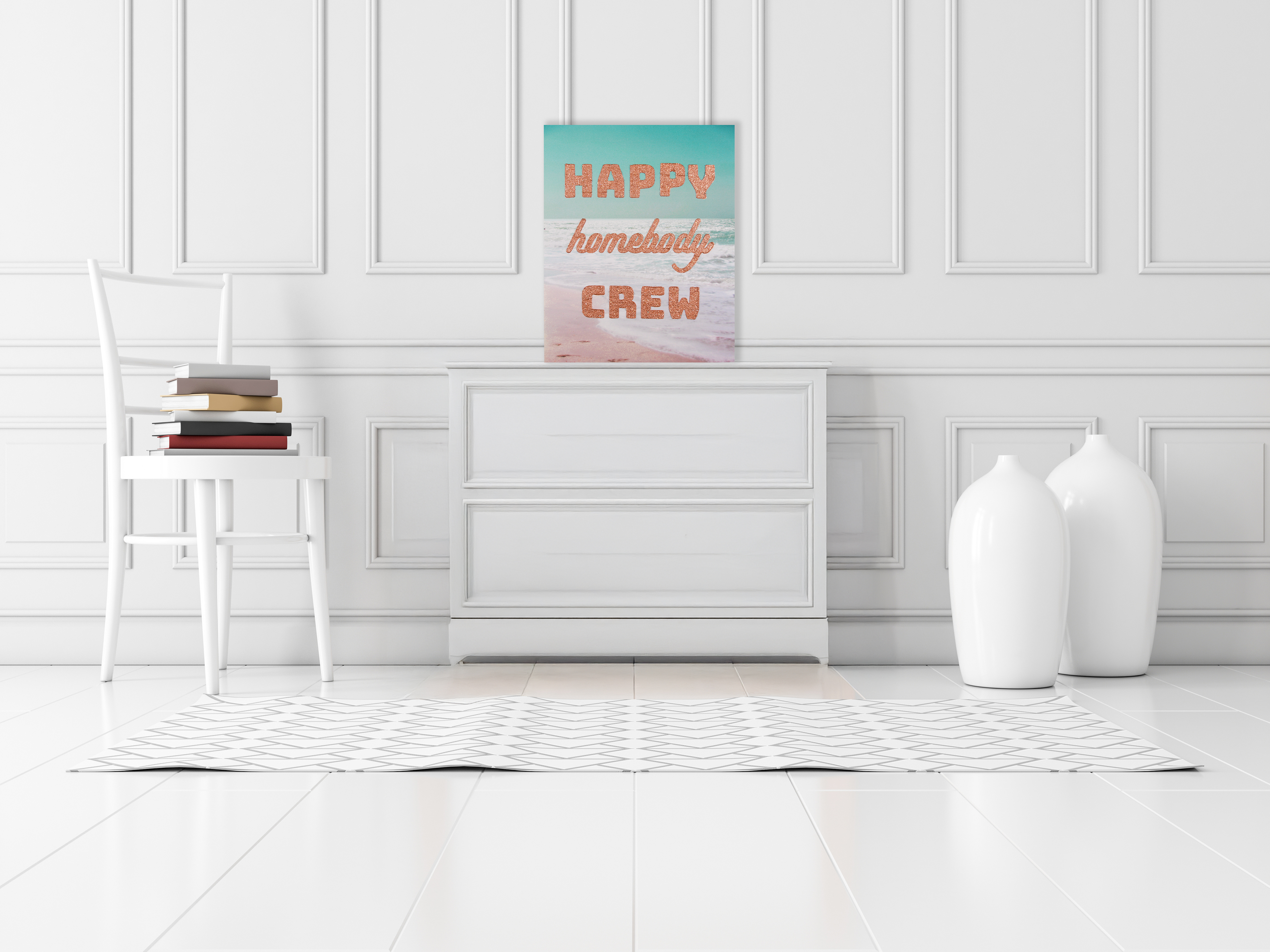 Happy Homebody Crew 16x20 Canvas