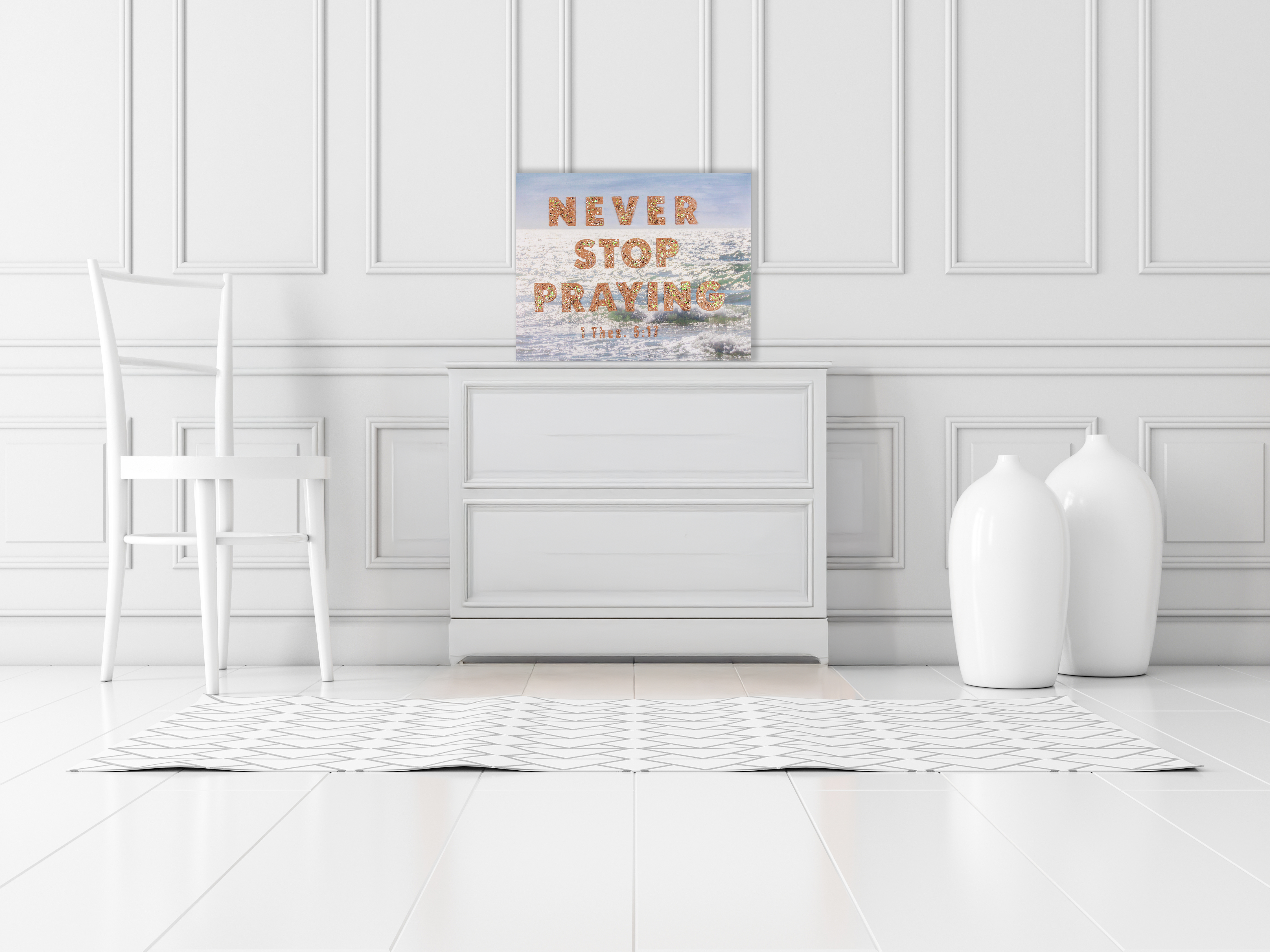 Never Stop Praying 20x16 Canvas