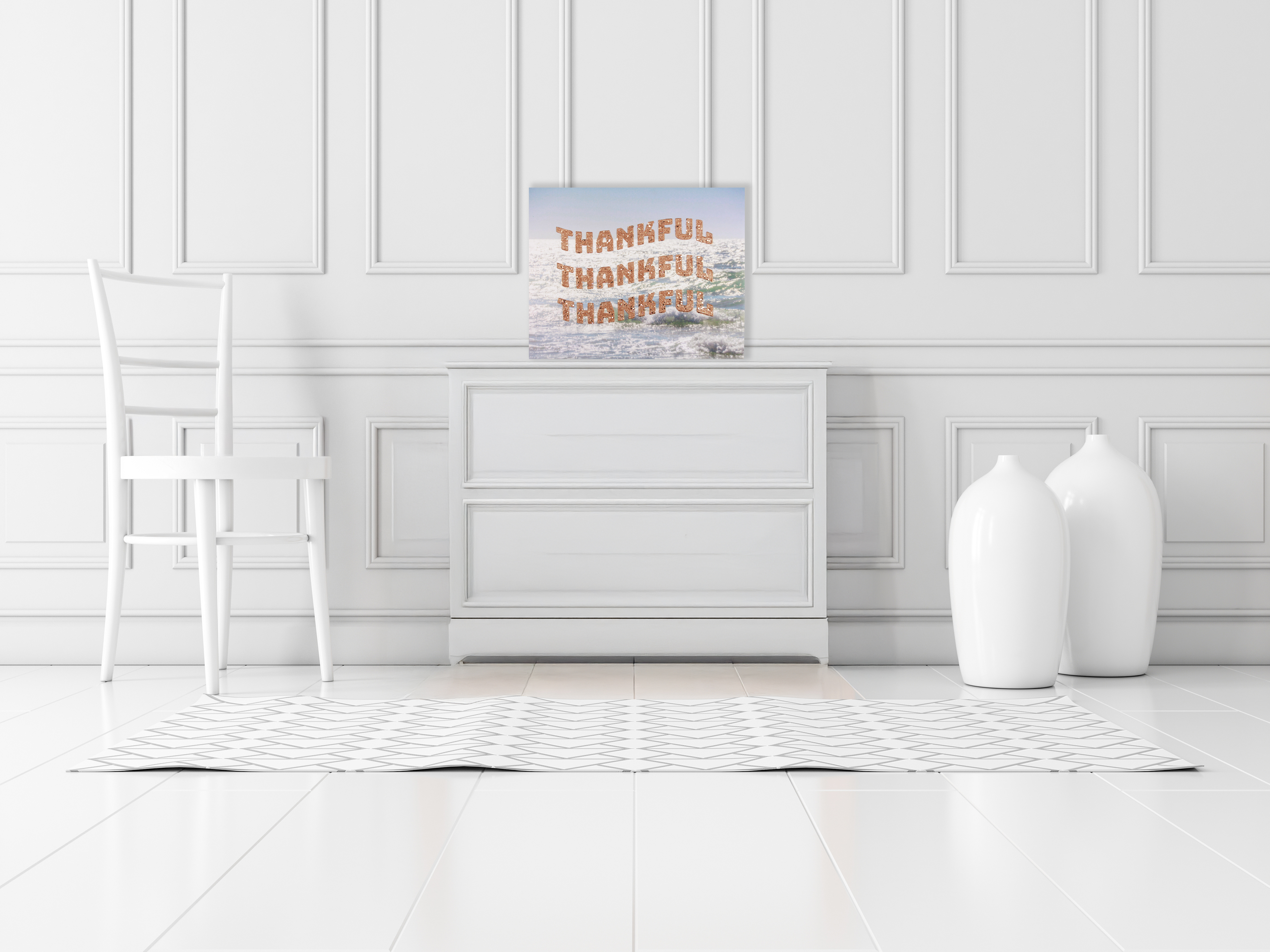 Thankful Thankful Thankful 20x16 Canvas