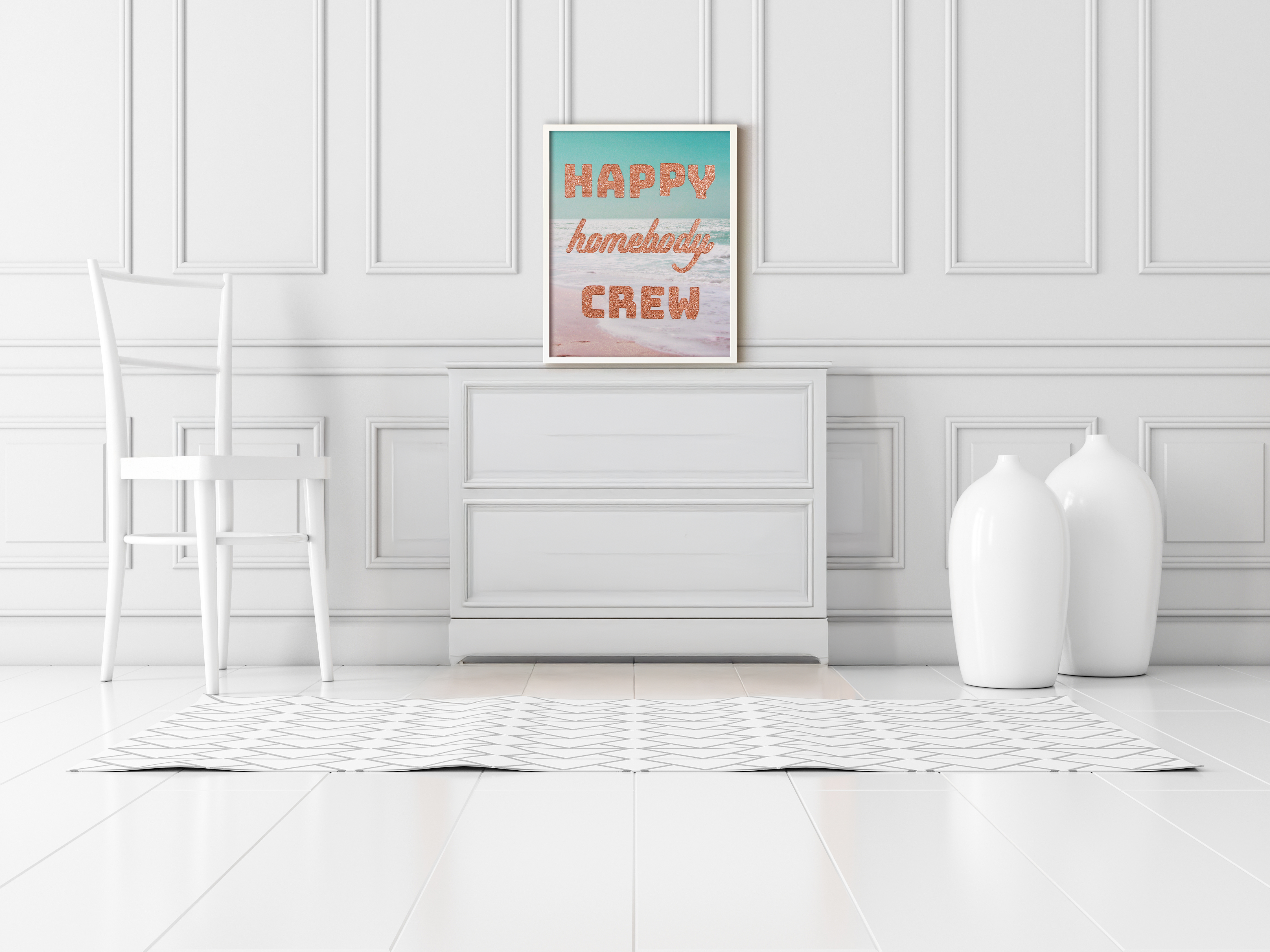 Happy Homebody Crew 16x20 Canvas