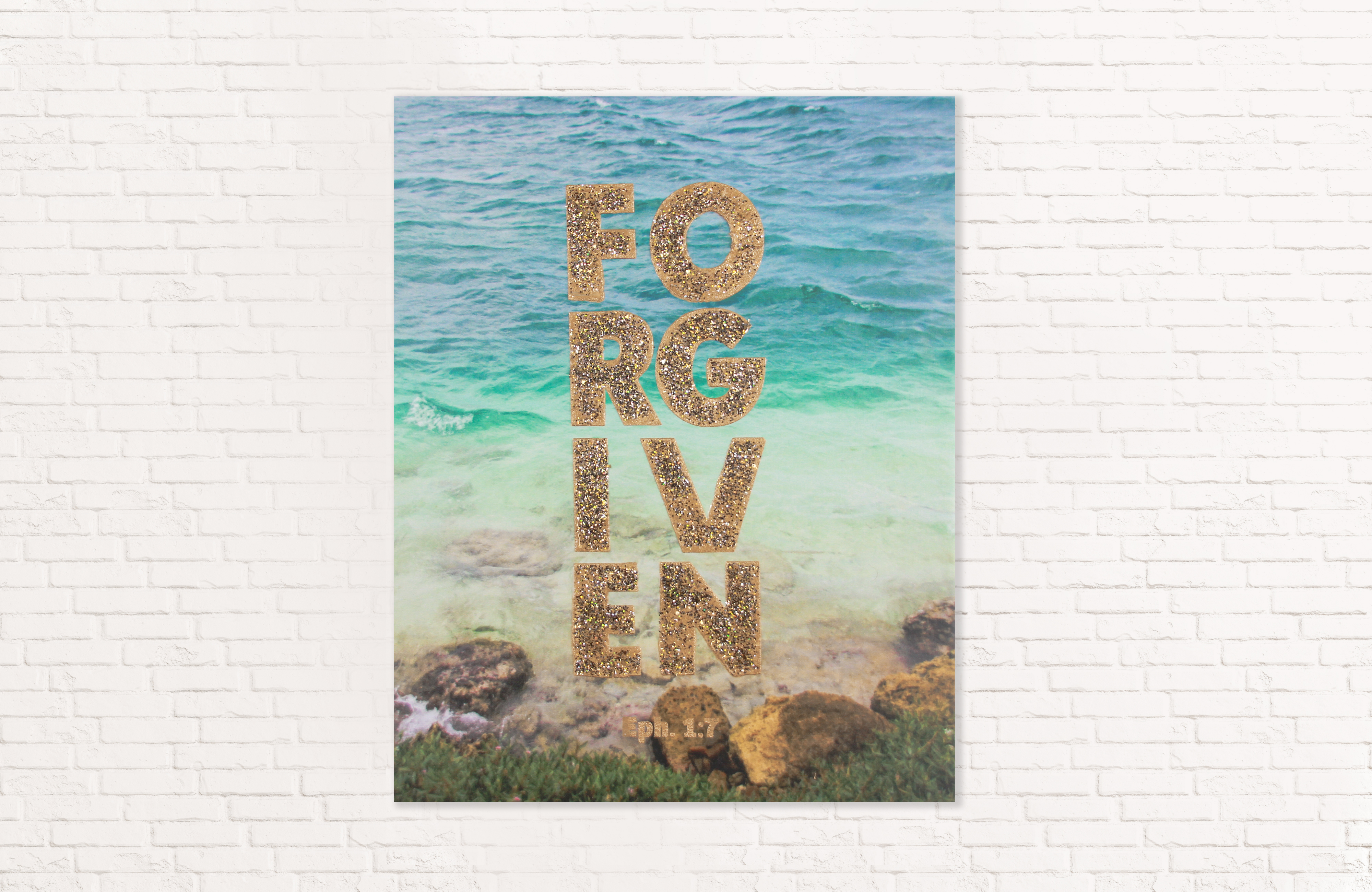 Forgiven & Sparkling 16x20 Canvas 