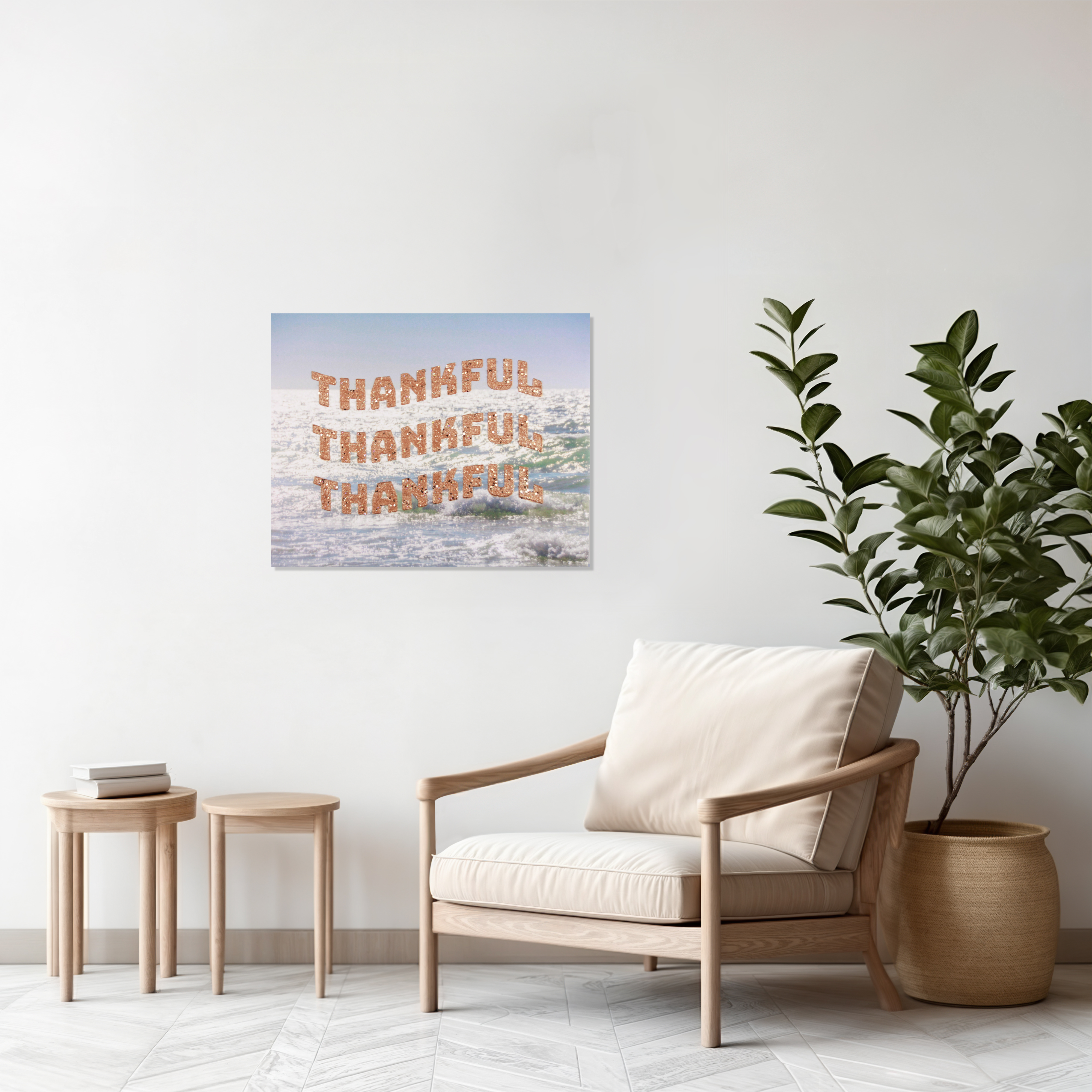 Thankful Thankful Thankful 20x16 Canvas