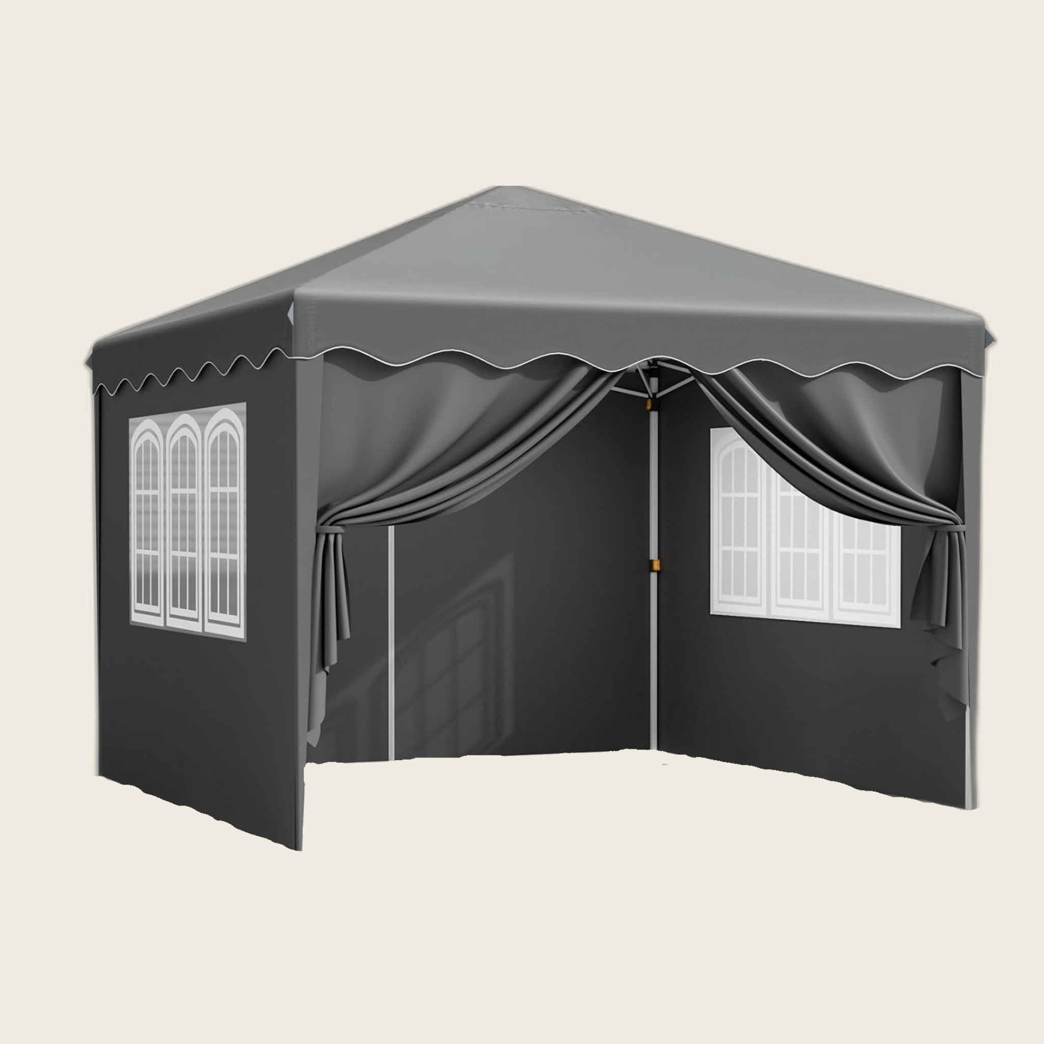 Faltpavilon Grau 3x3 m