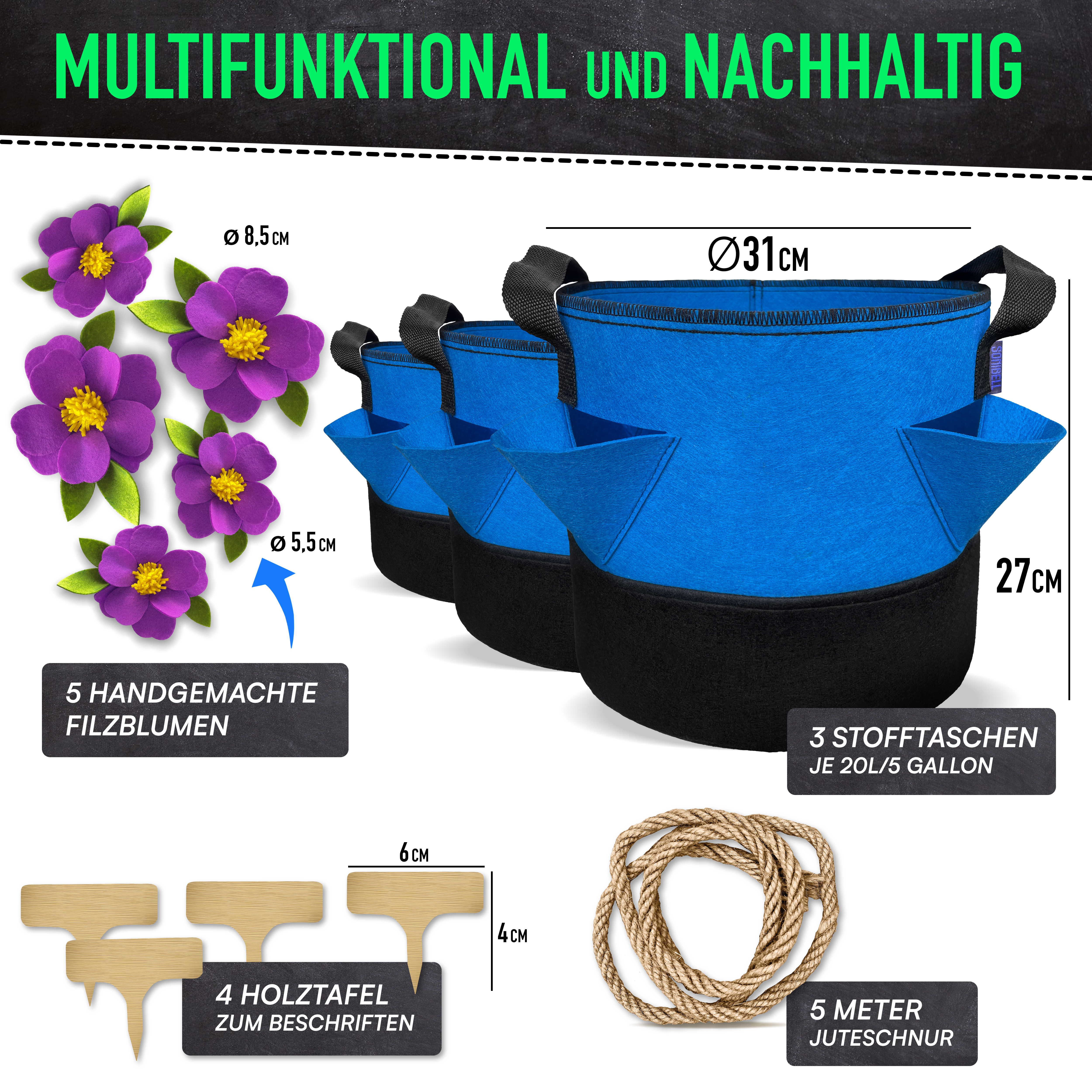 Stofftasche 20L