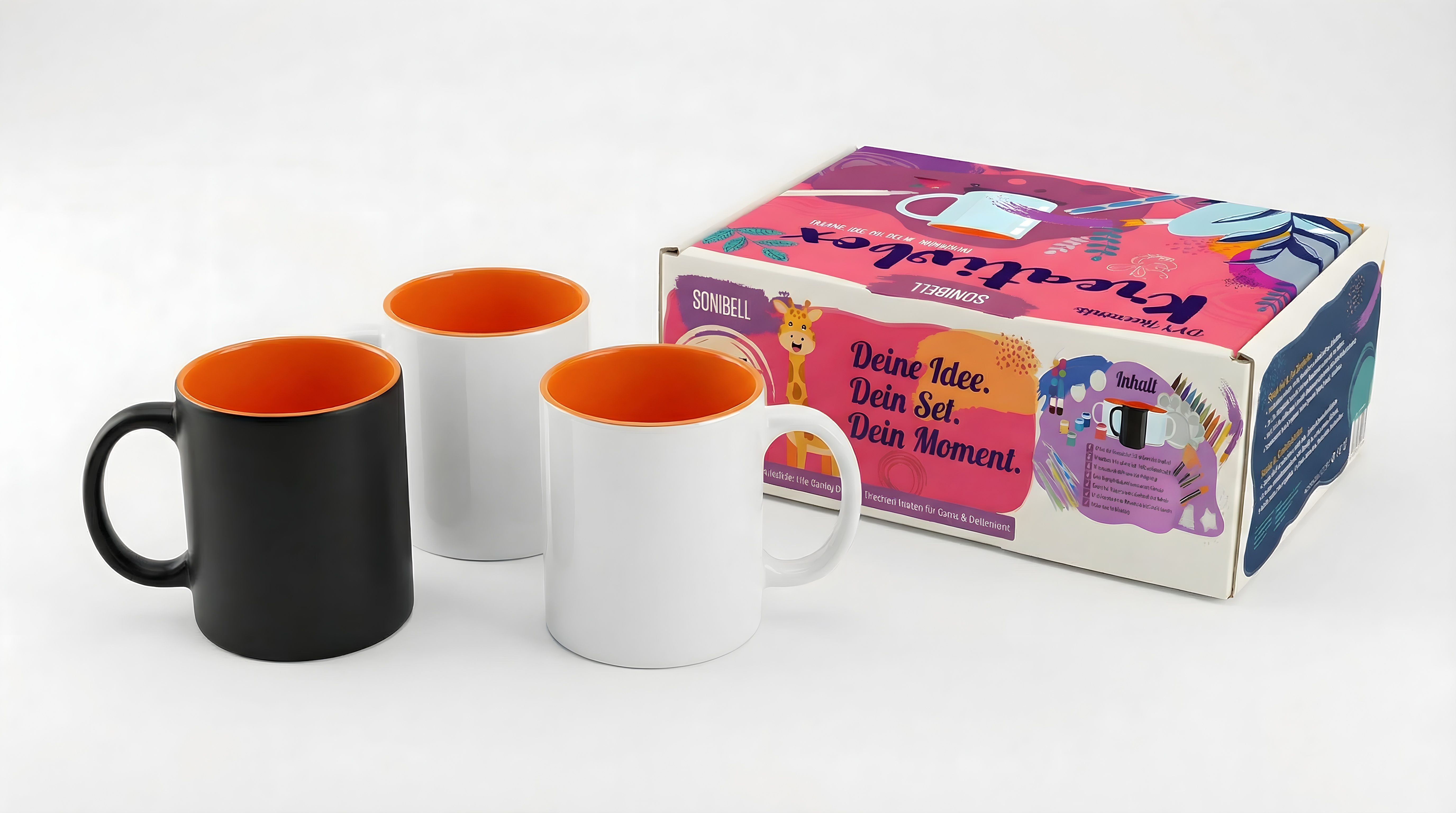 Keramik-Malset Tassen