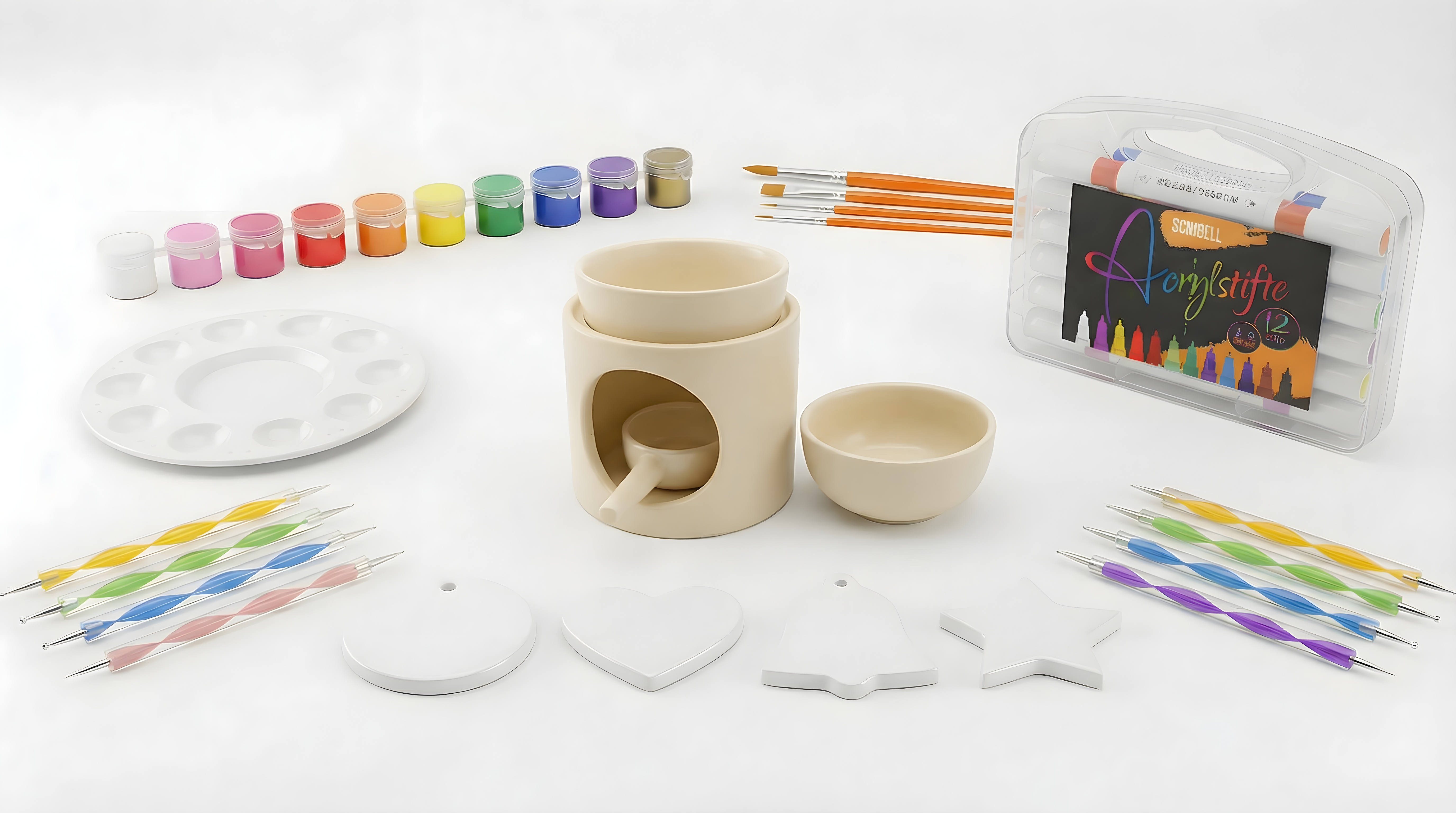 Keramik-Malset Aromalampe