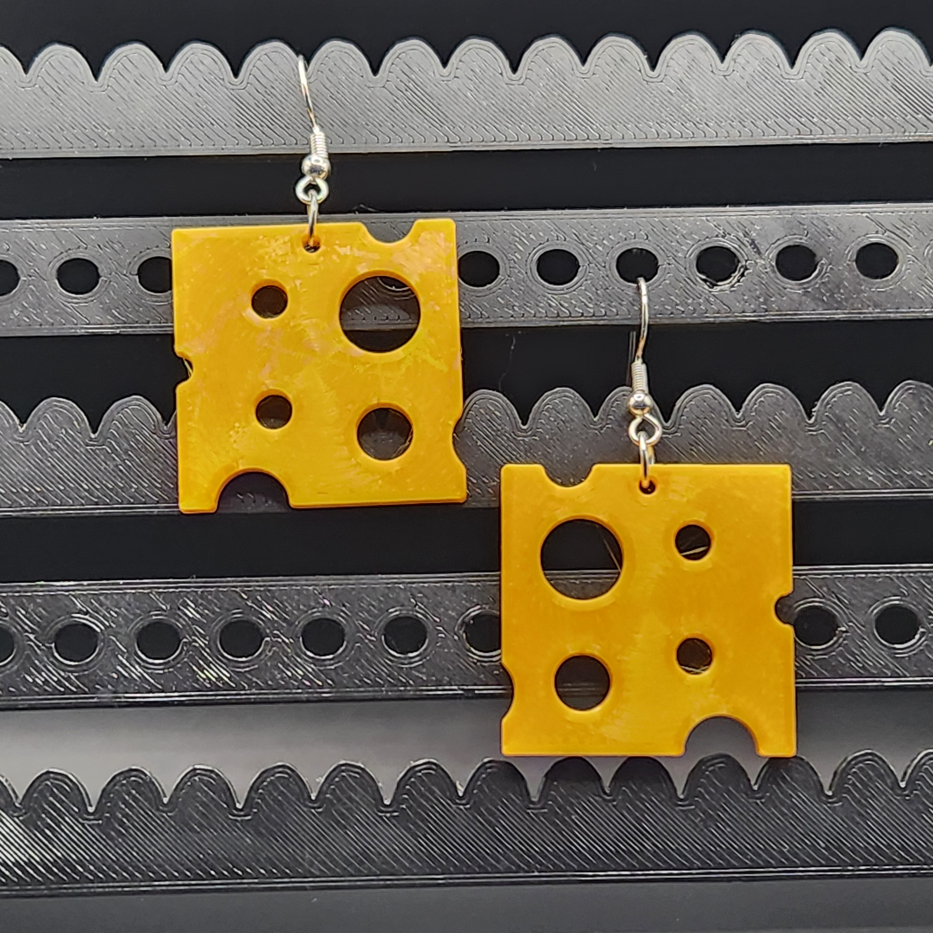 Cheese Slice Earrings
