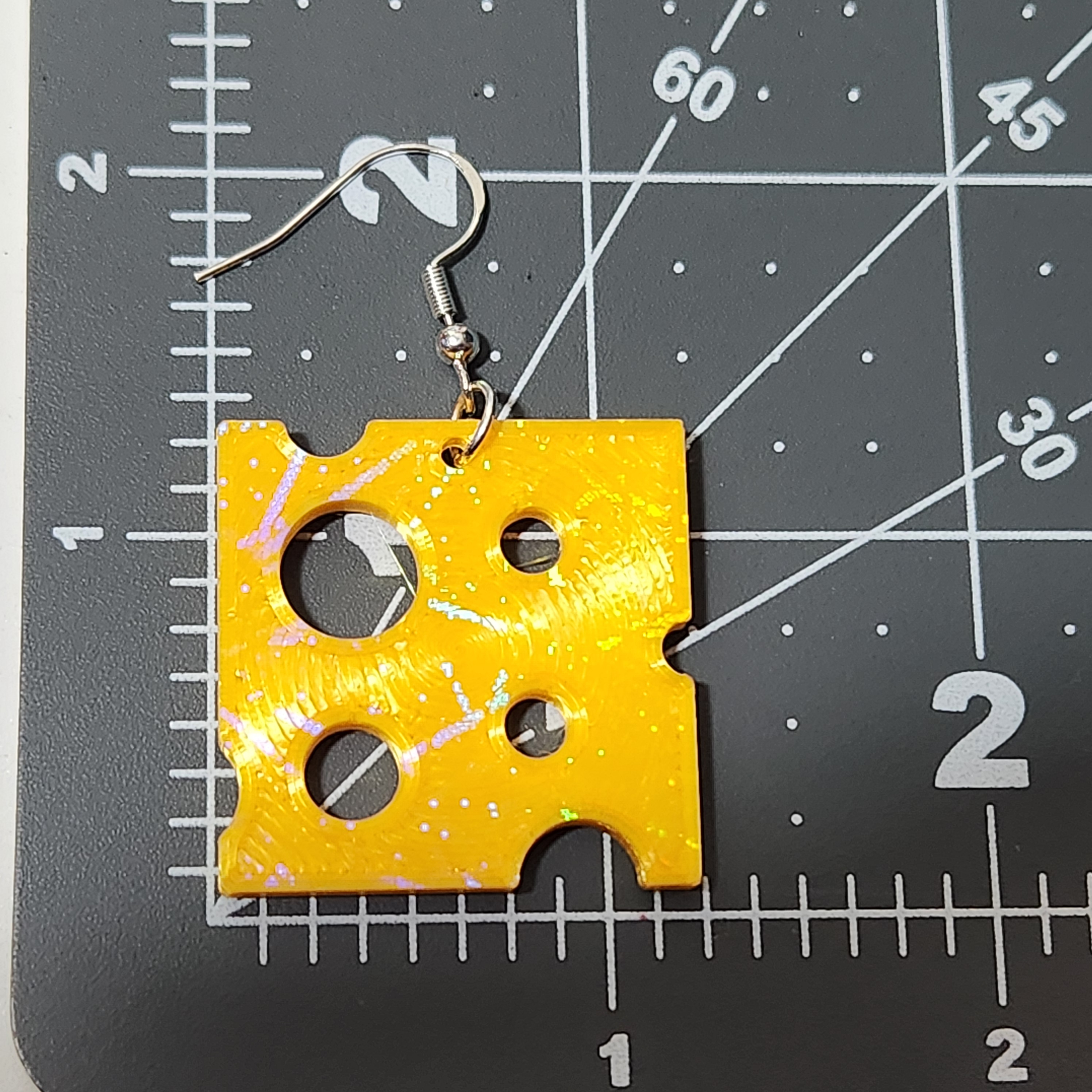 Cheese Slice Earrings